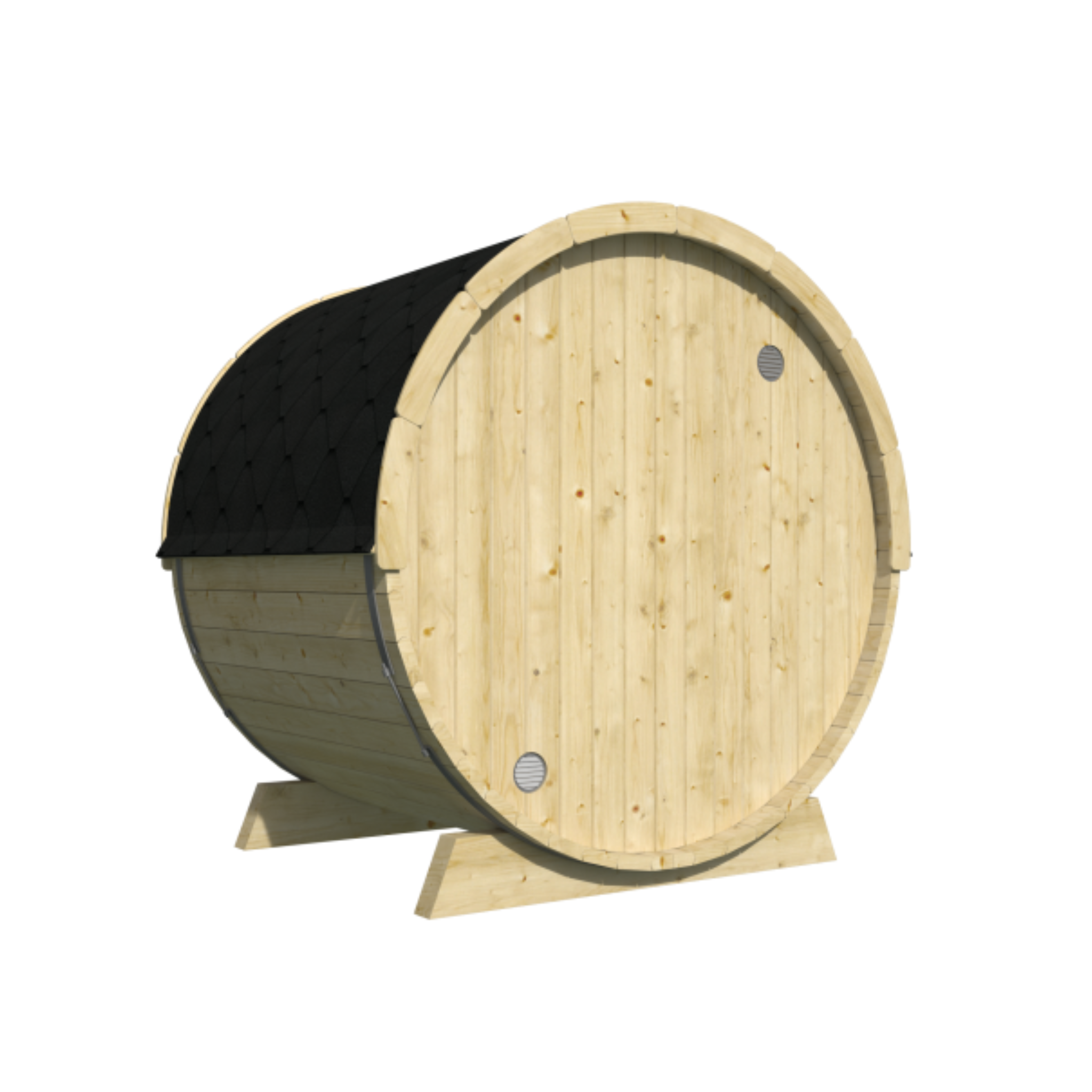 Saunabarrel Ø205 x 160 cm 38 mm onbehandeld vuren