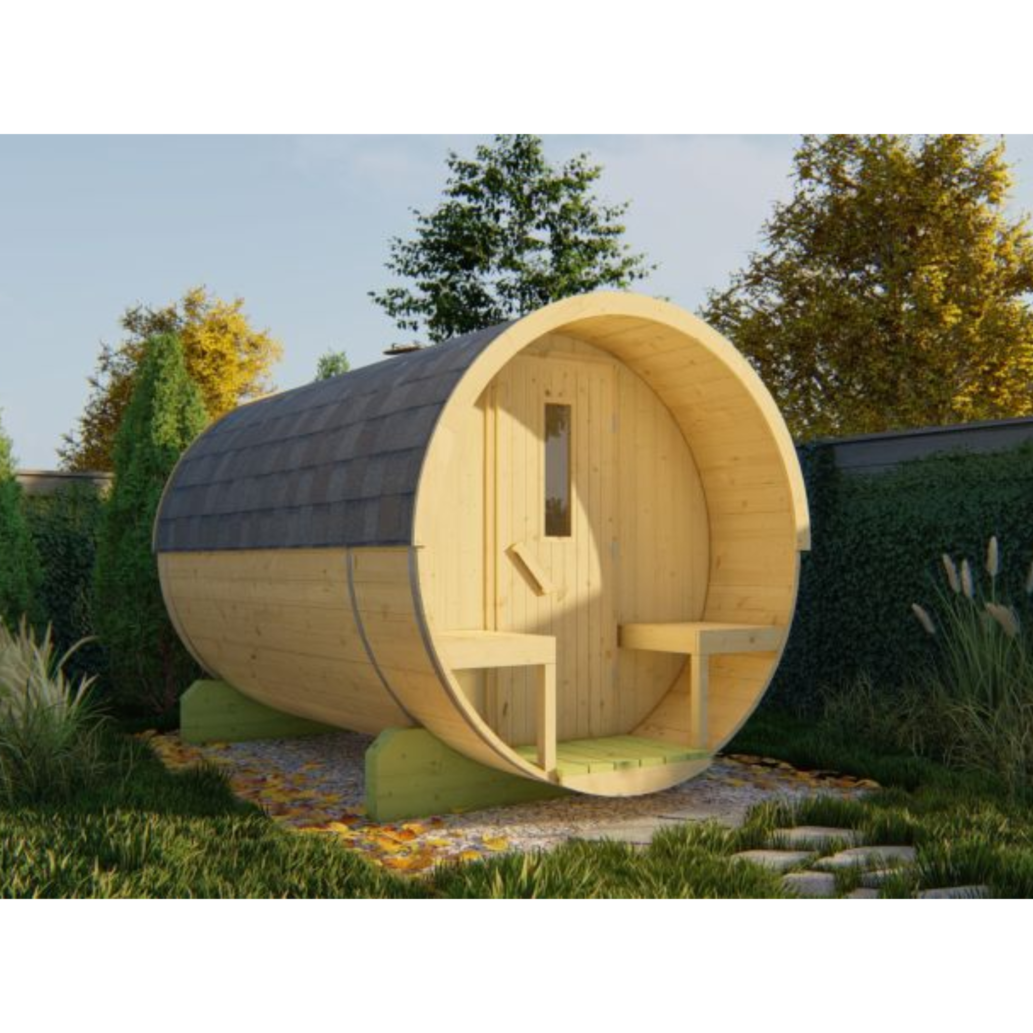 Saunabarrel Ø205 x 300 cm 38 mm onbehandeld vuren