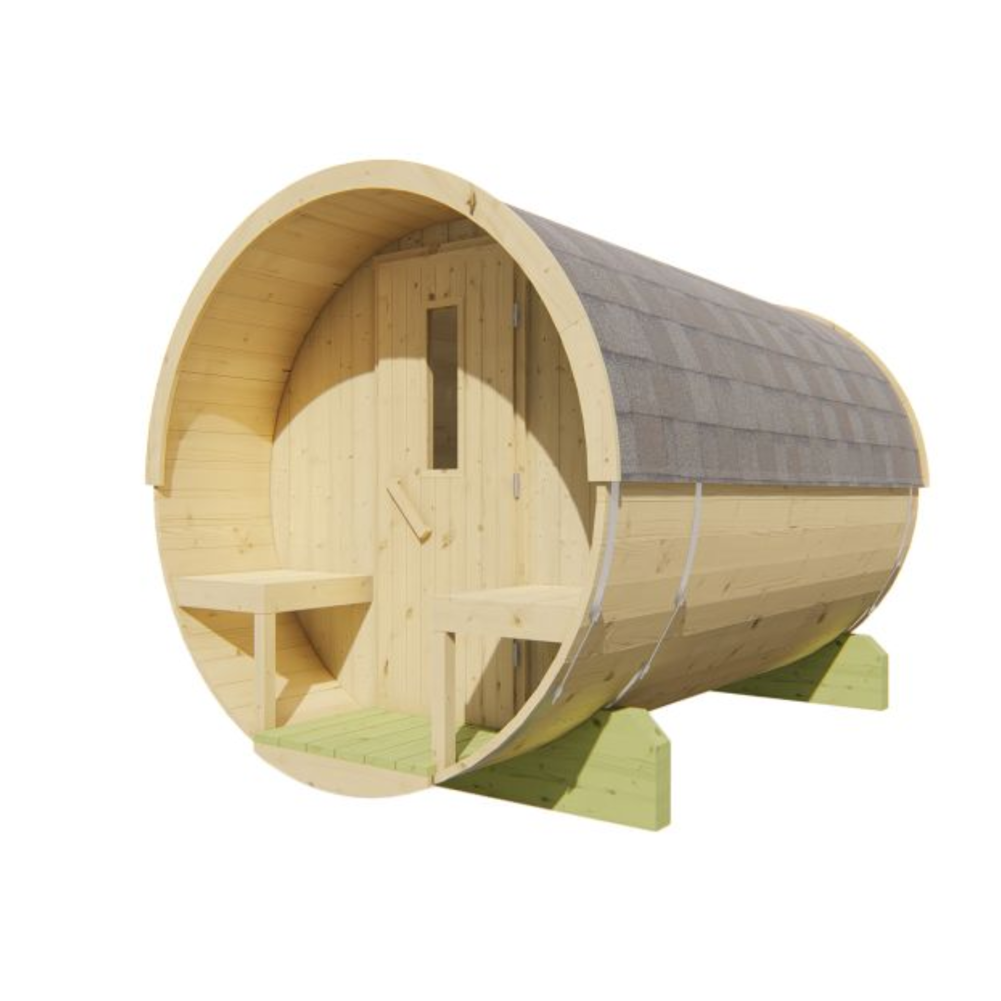 Saunabarrel Ø205 x 300 cm 38 mm onbehandeld vuren
