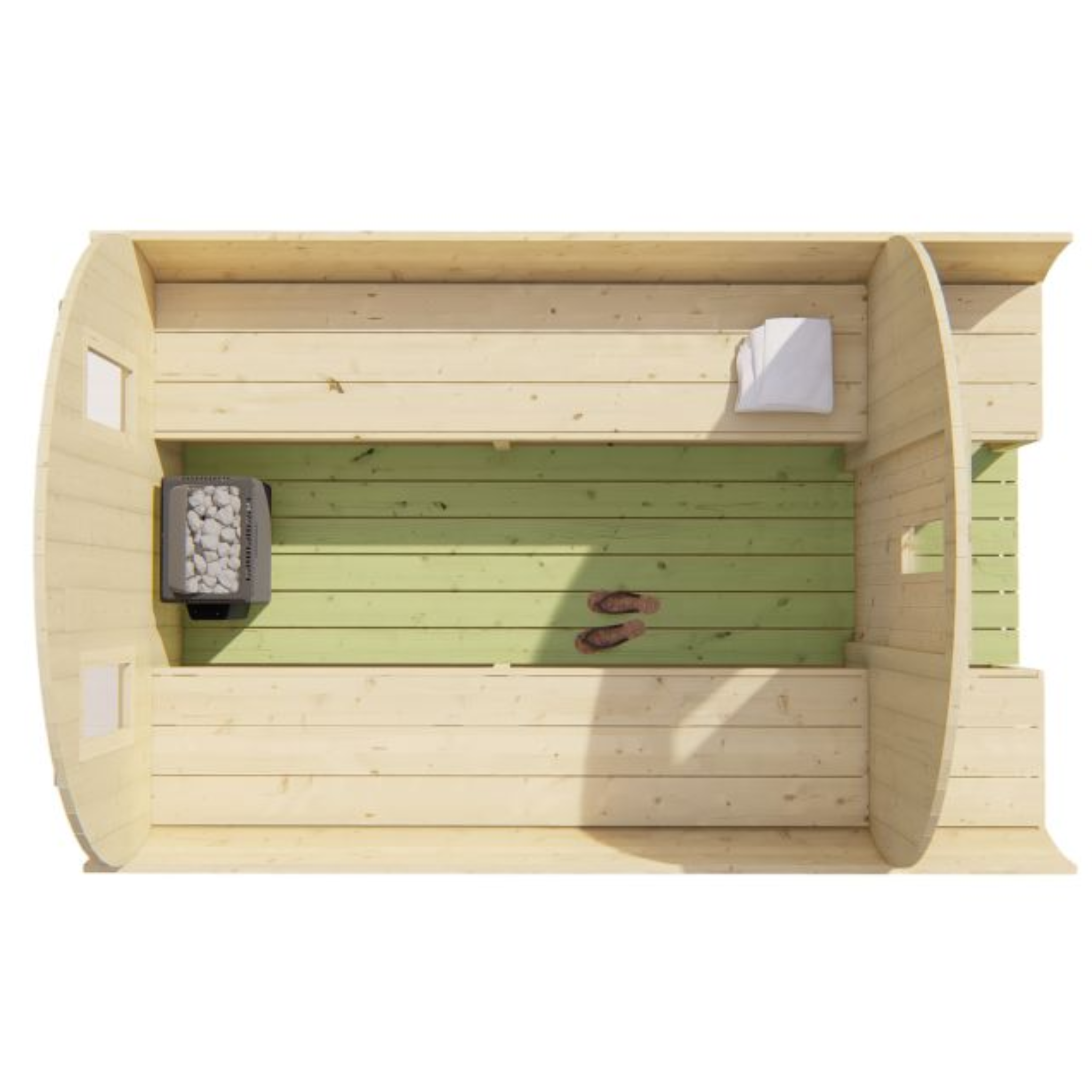 Saunabarrel Ø205 x 300 cm 38 mm onbehandeld vuren