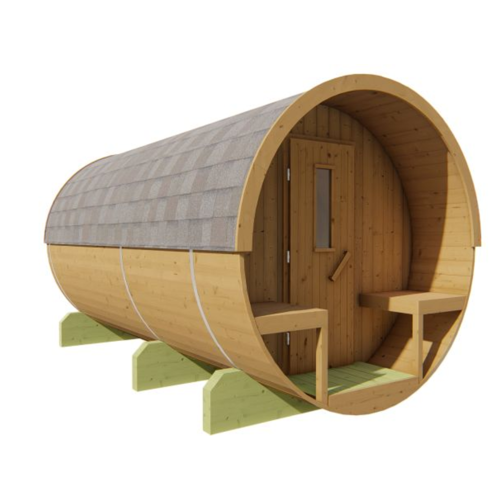 Saunabarrel Ø205 x 400 cm 42 mm Thermowood