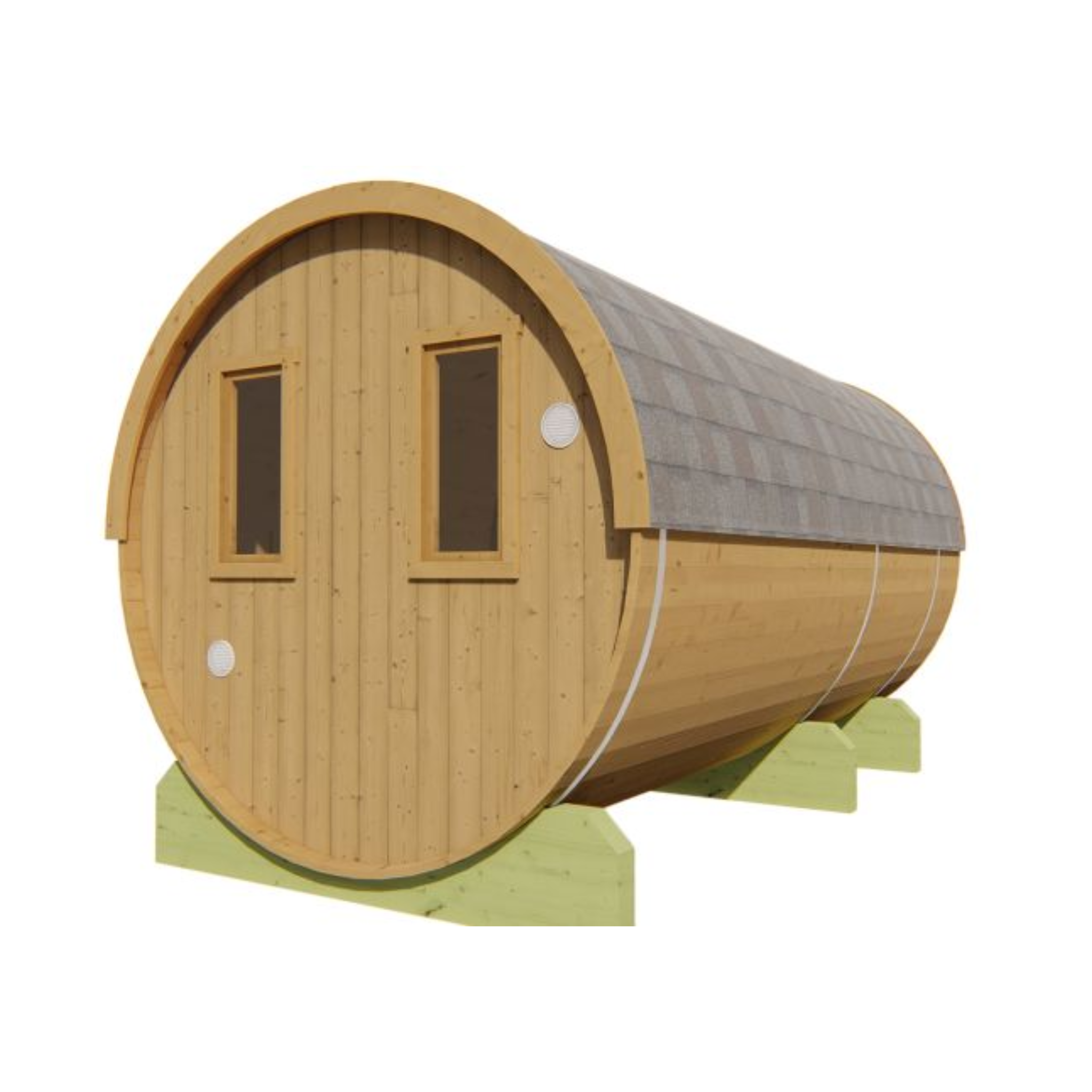 Saunabarrel Ø205 x 400 cm 42 mm Thermowood