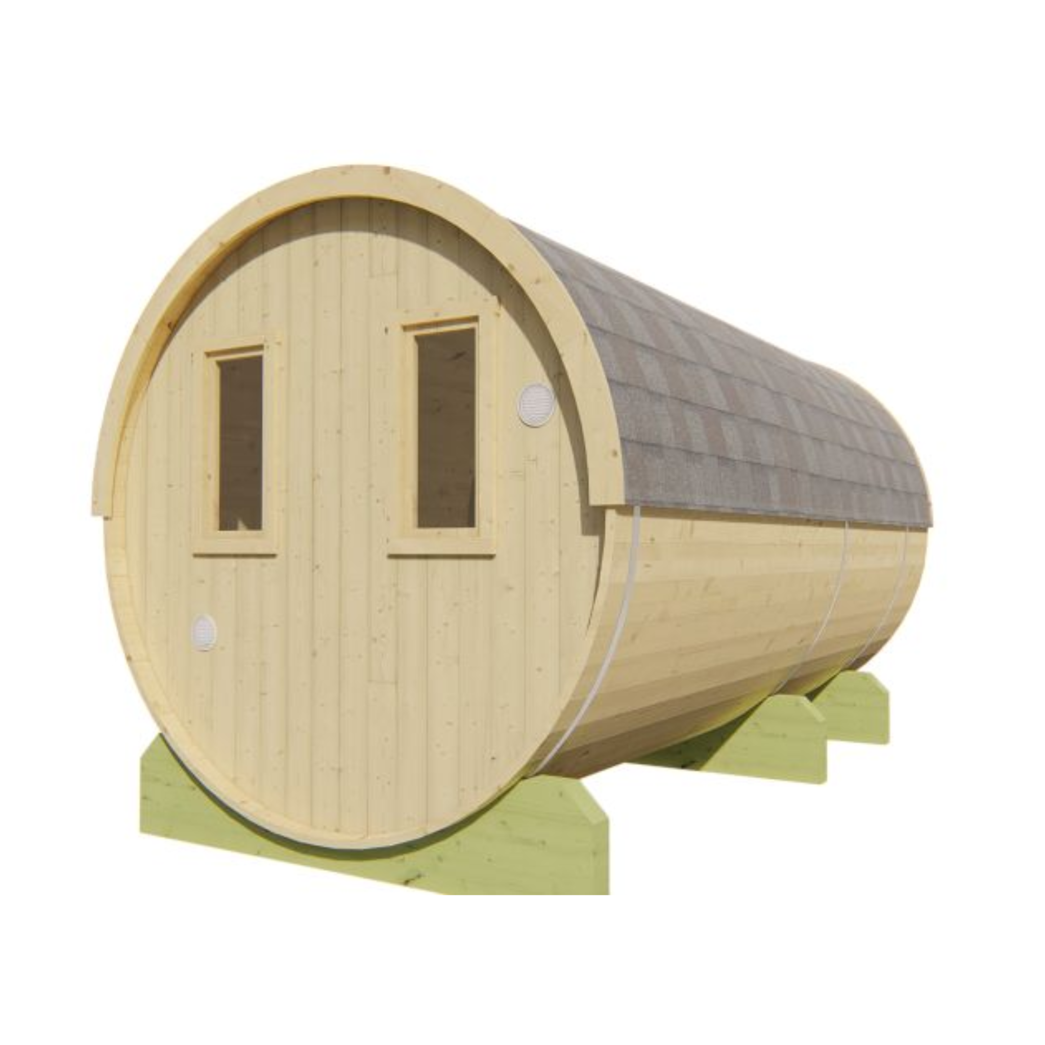 Saunabarrel Ø205 x 400 cm 38 mm onbehandeld vuren