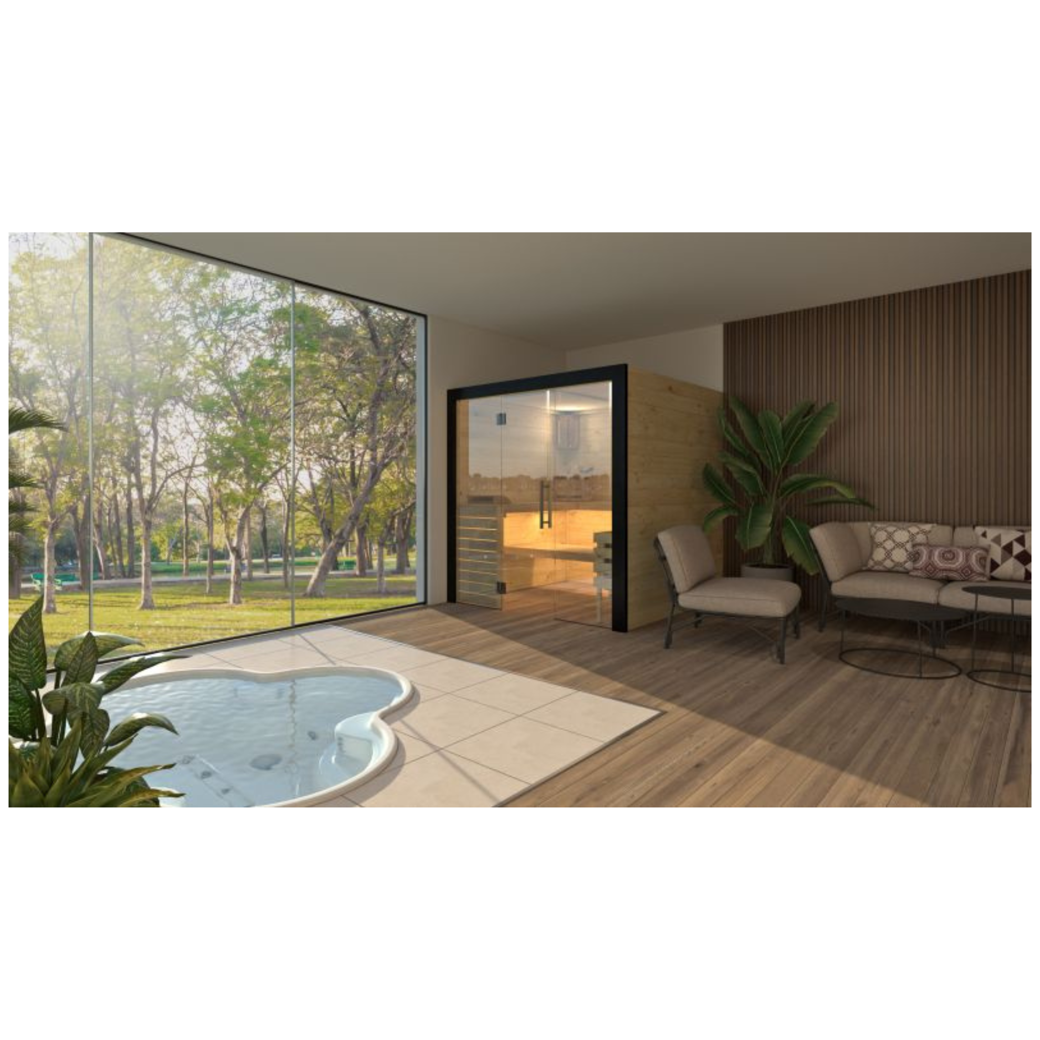 Binnensauna Family L