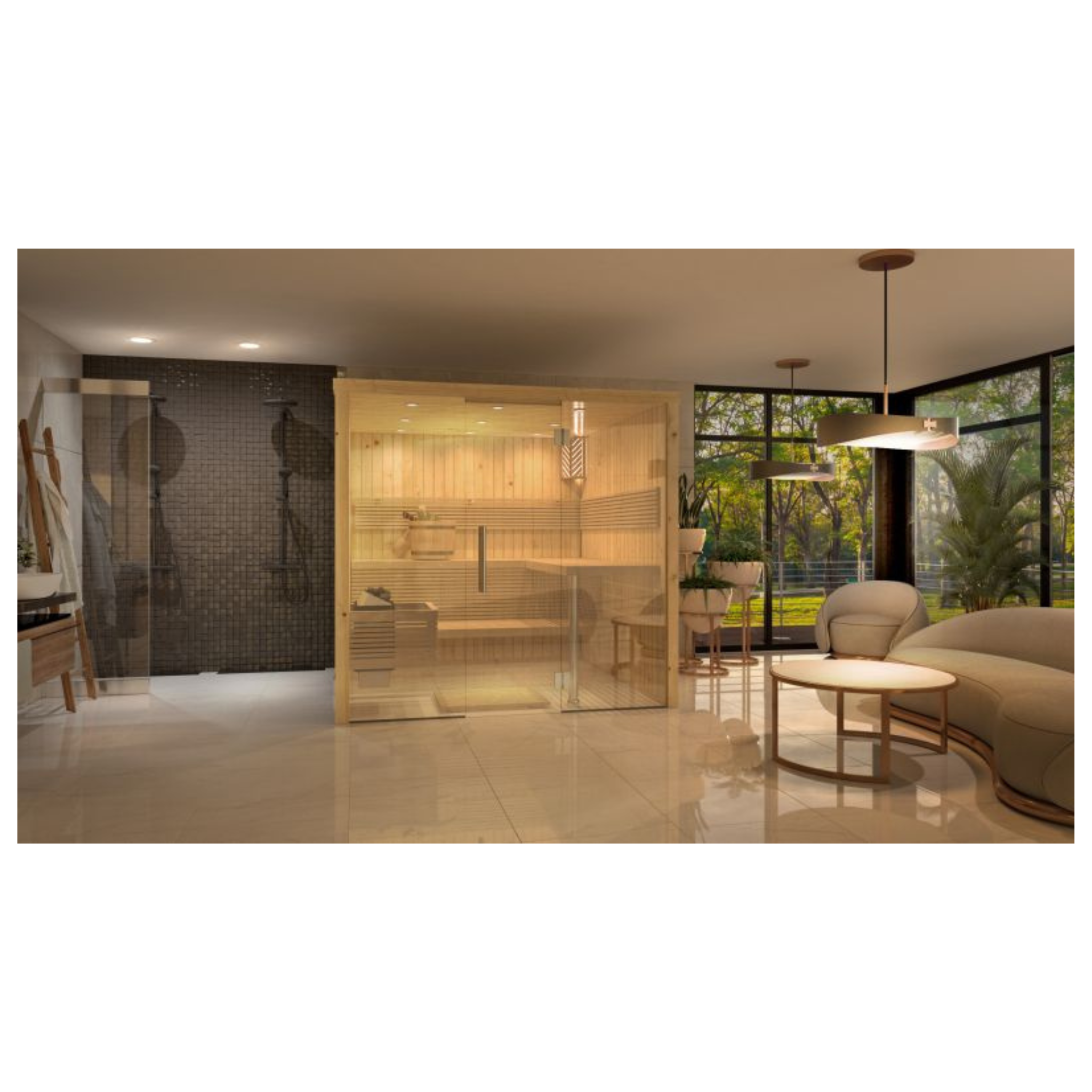 Binnensauna Panorama S