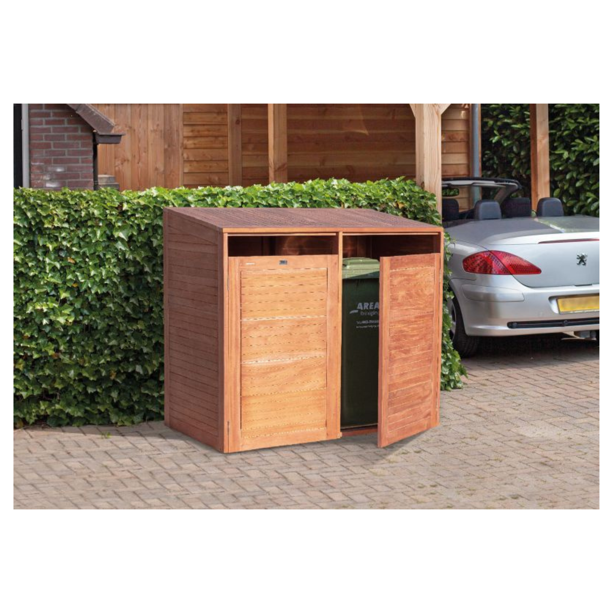 Containerberging hardhout Dubbel