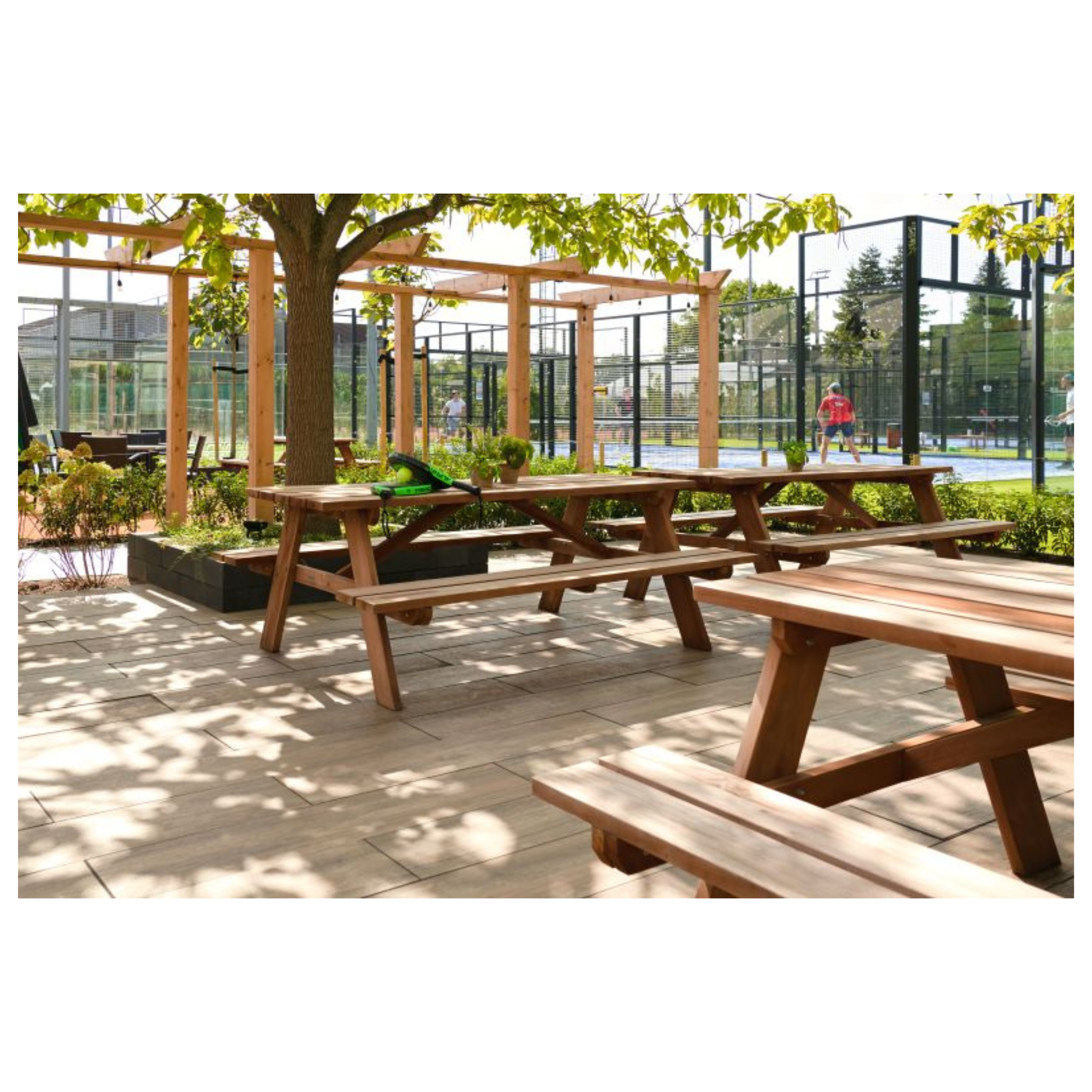 Hardhouten picknicktafel Comfort