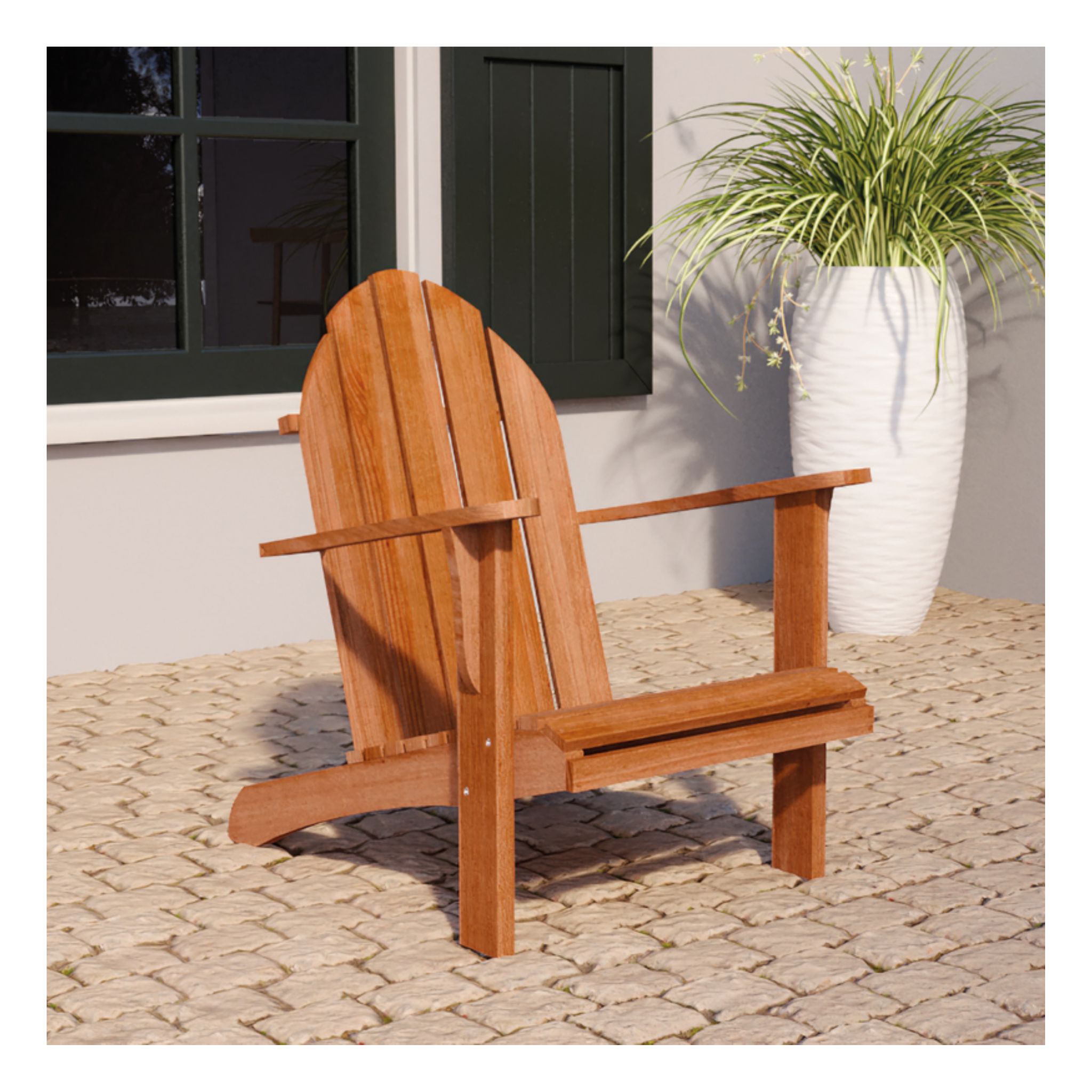 Hardhouten stoel Relax