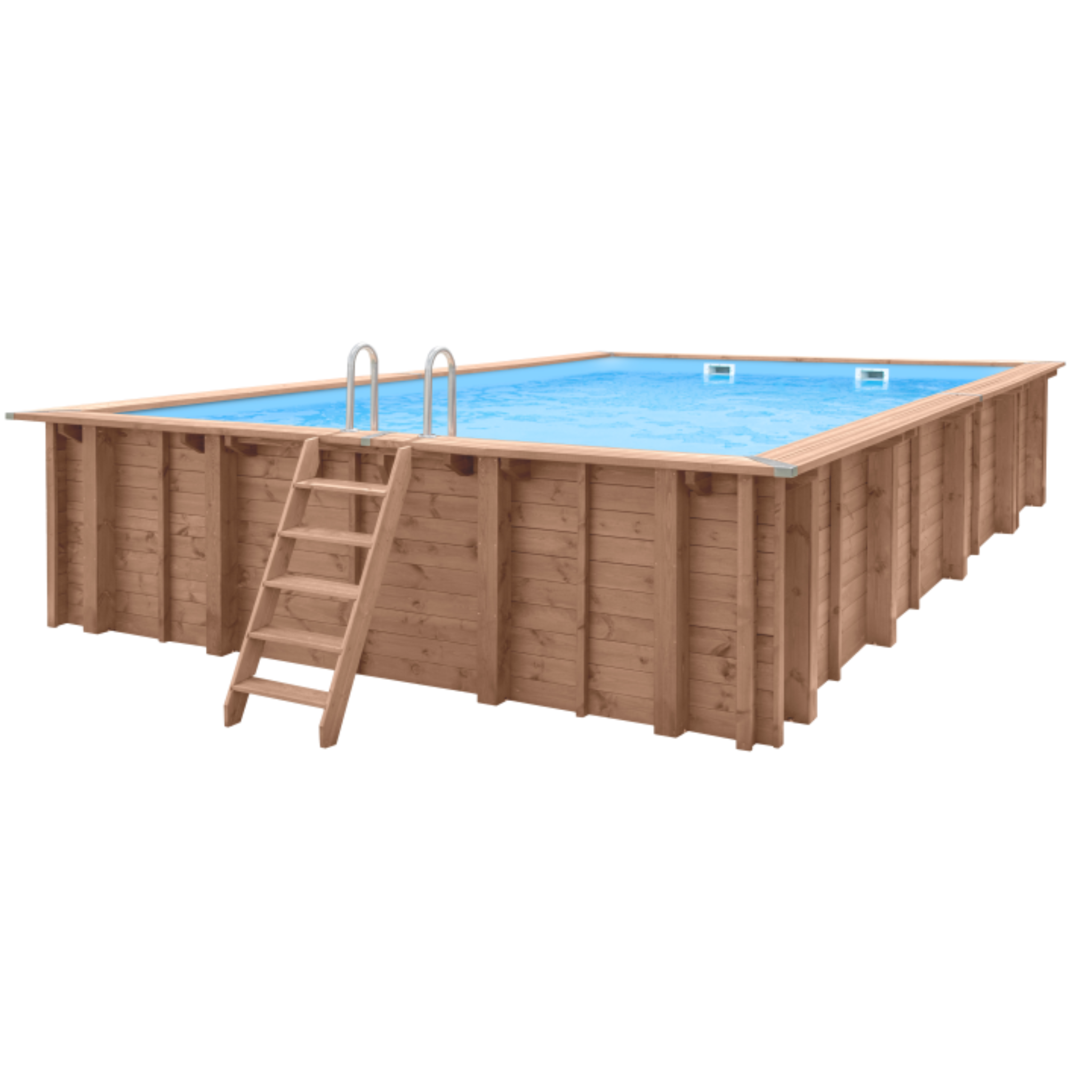 Luxe houten zwembad Playa Forti 834 x 492 x 138 cm