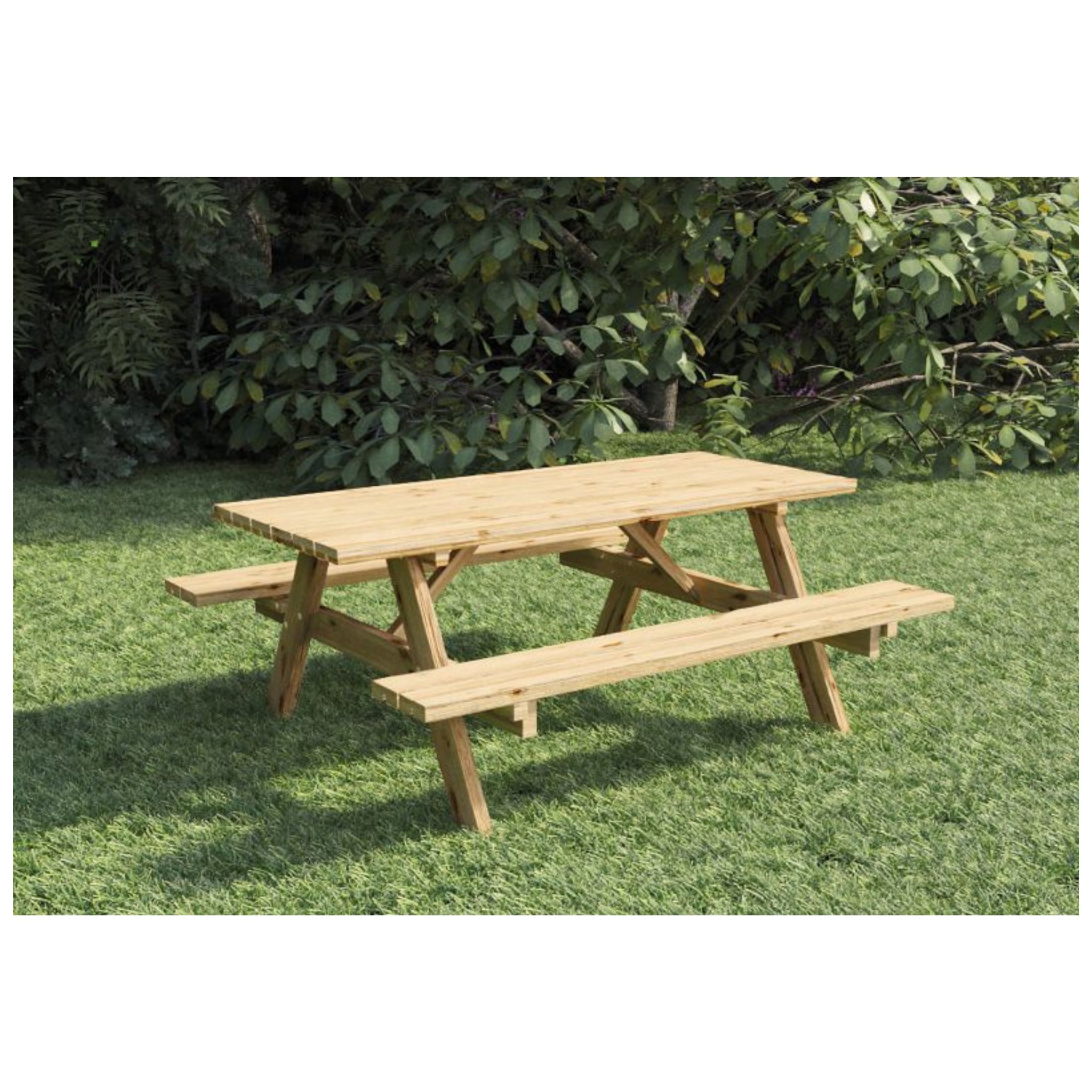Picknicktafel Excellent 220 cm vuren gedroogd, groen geïmpregneerd