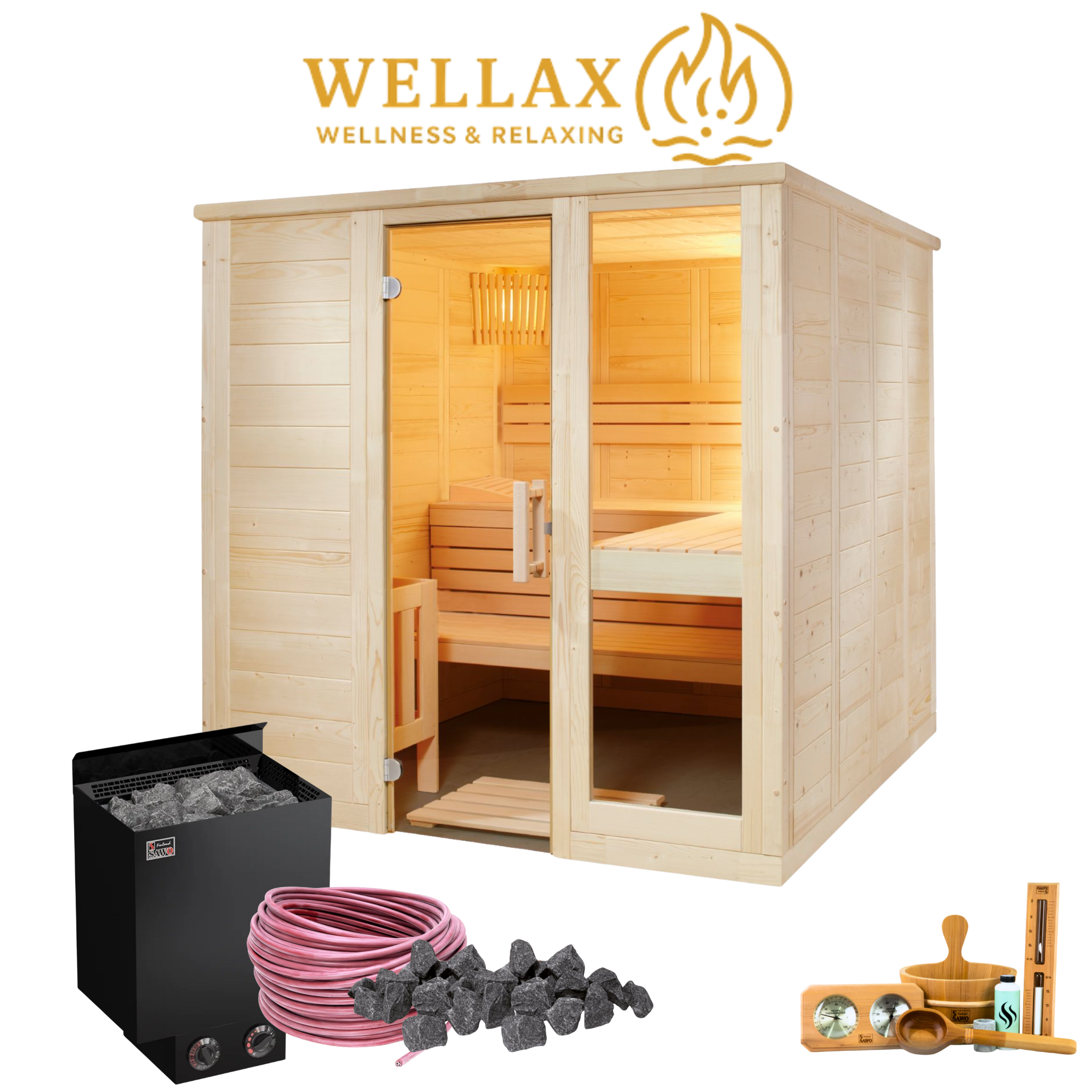 Sauna Komfort Large bundel