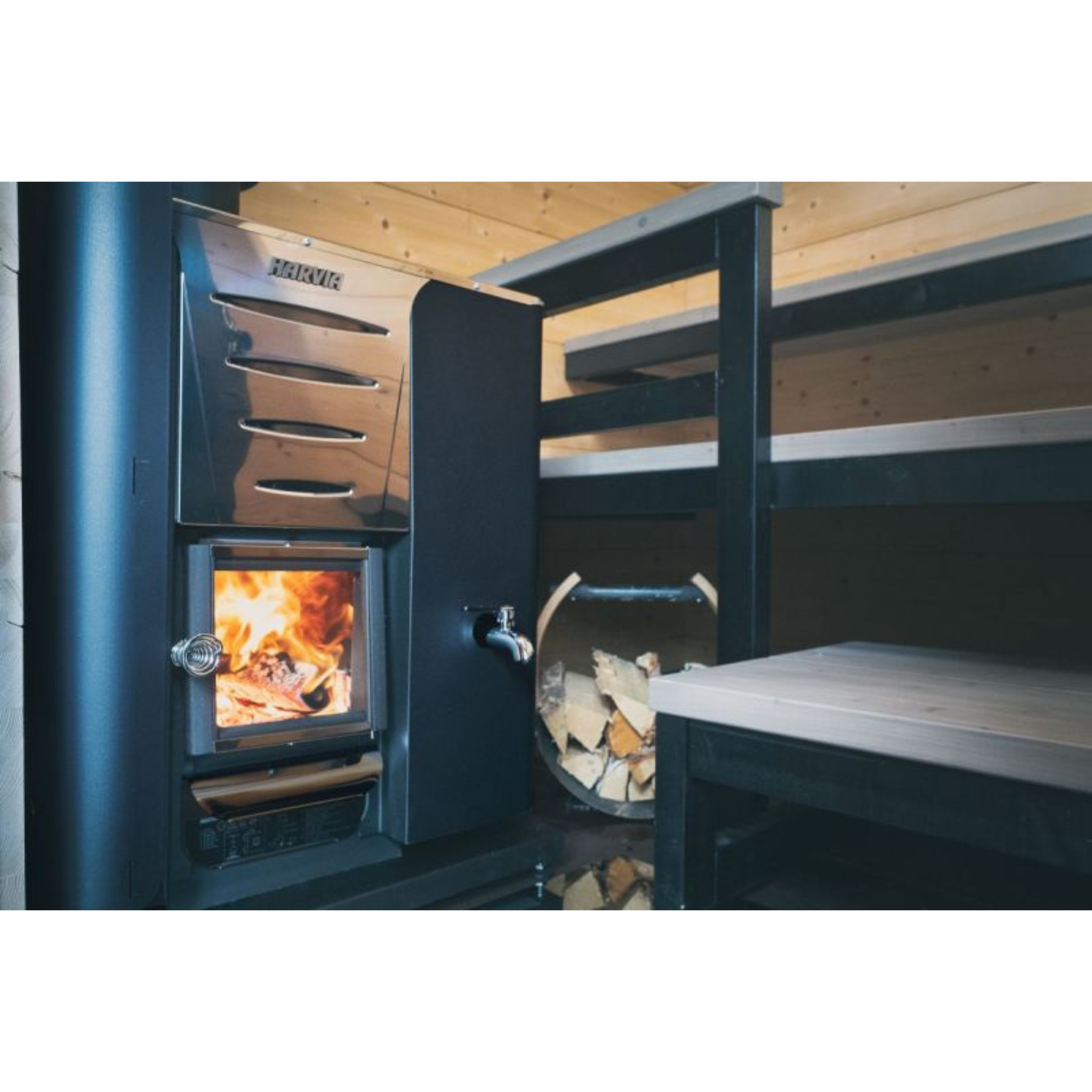 Sauna accessoire Harvia Legend brandhoutmand