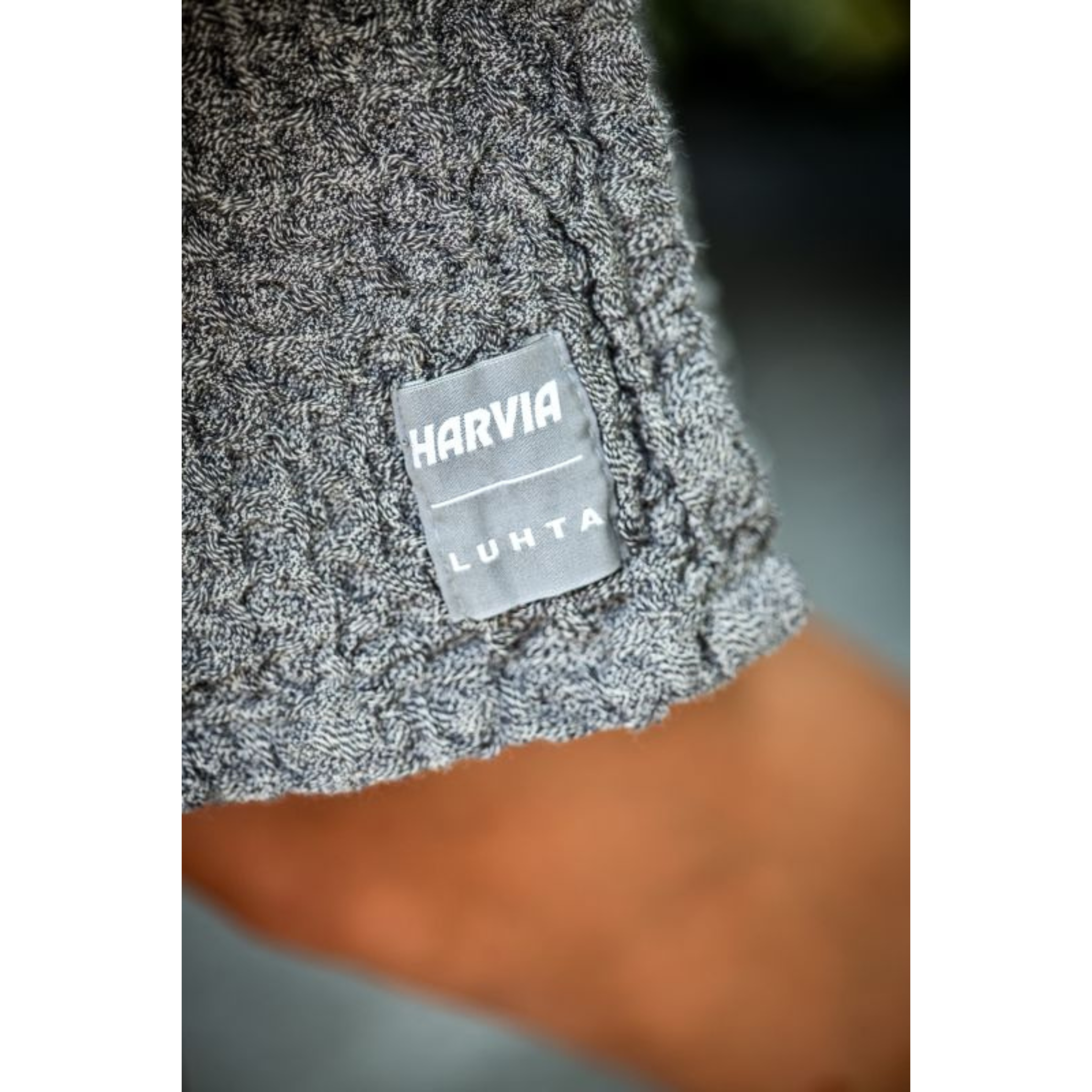 Sauna accessoire Harvia door Luhta handdoek 80,0 x 160 cm grijs