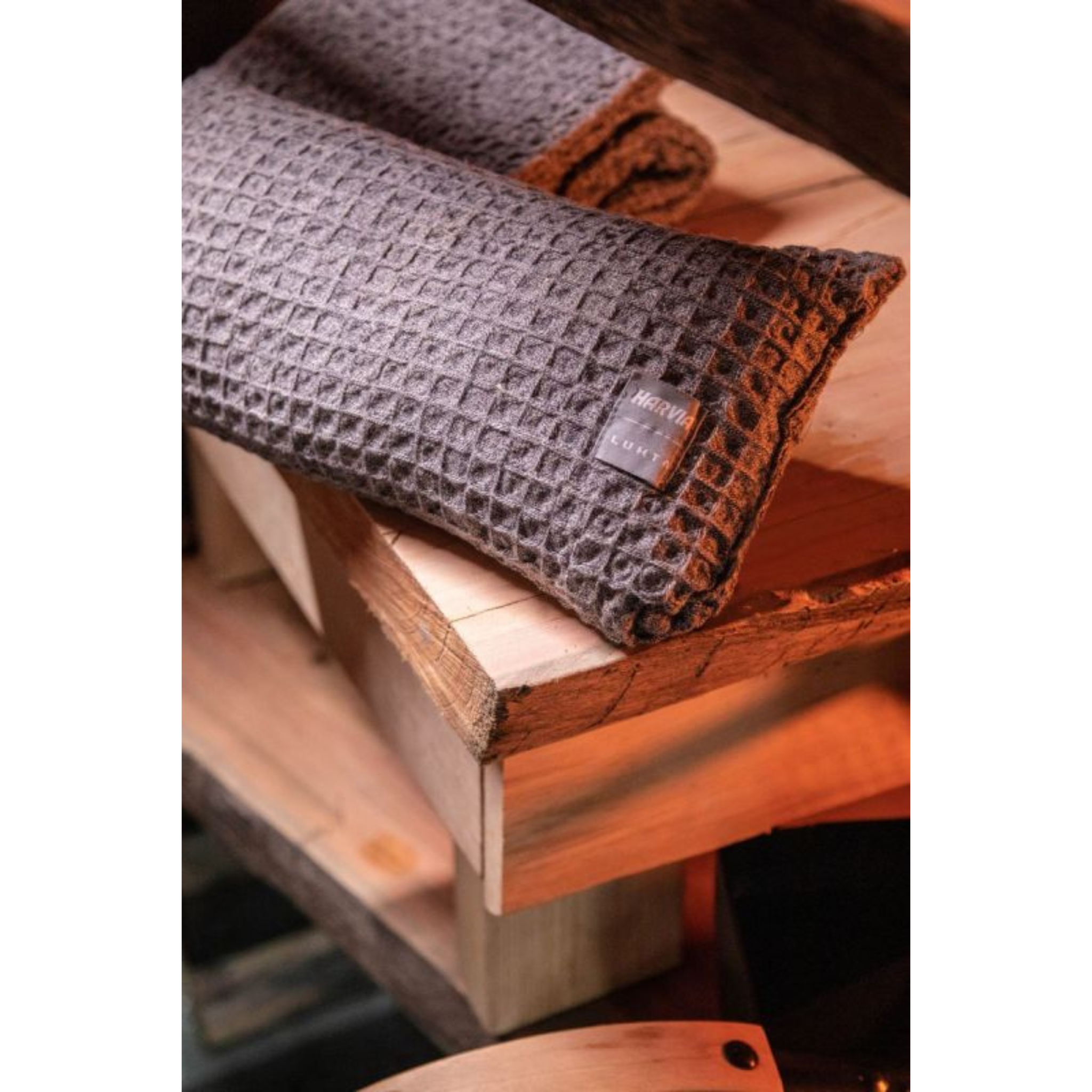 Sauna accessoire Harvia door Luhta saunakussen 22,0 x 40,0 cm grijs