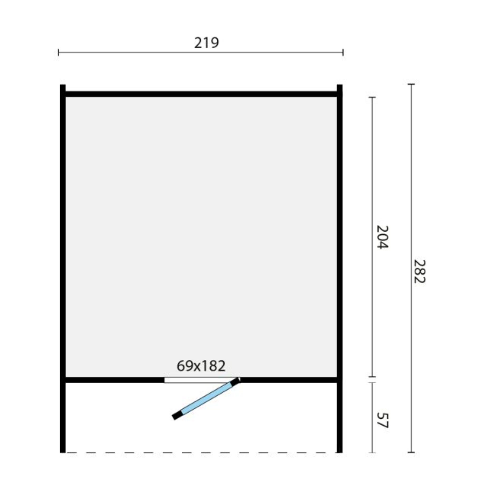 Sauna cube Rovaniemi 280 cm 42 mm Thermowood