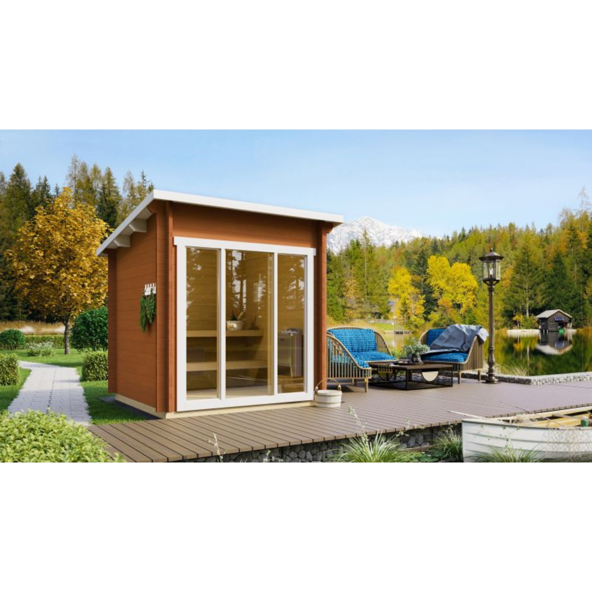 Sauna huis Tampere XXS 40 mm onbehandeld