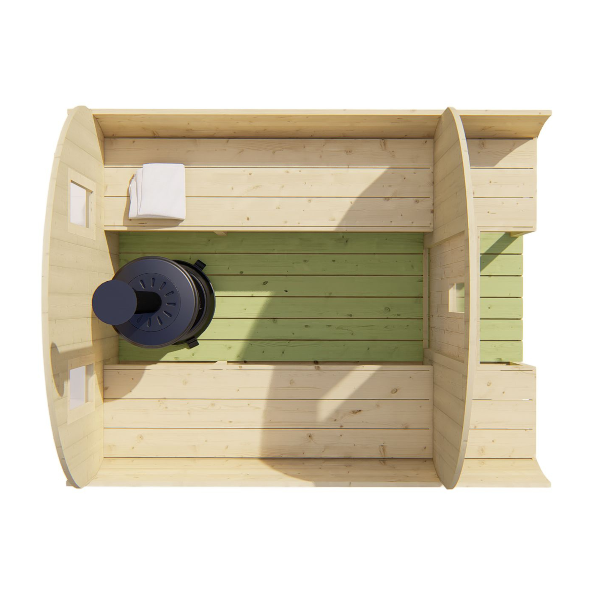 Saunabarrel Ø205 x 250 cm 38 mm onbehandeld vuren