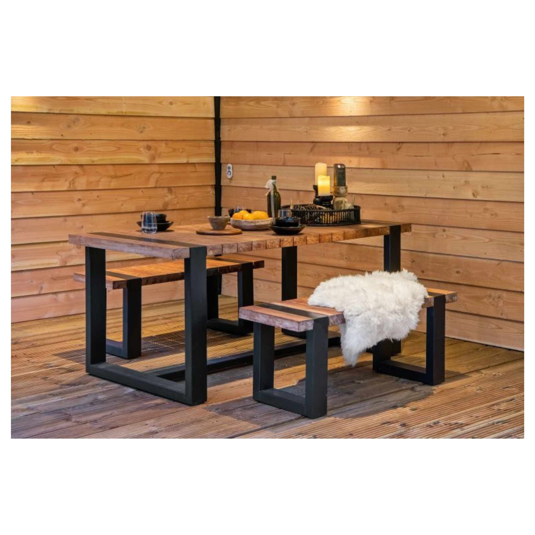 Teak Dinnerset Wellington