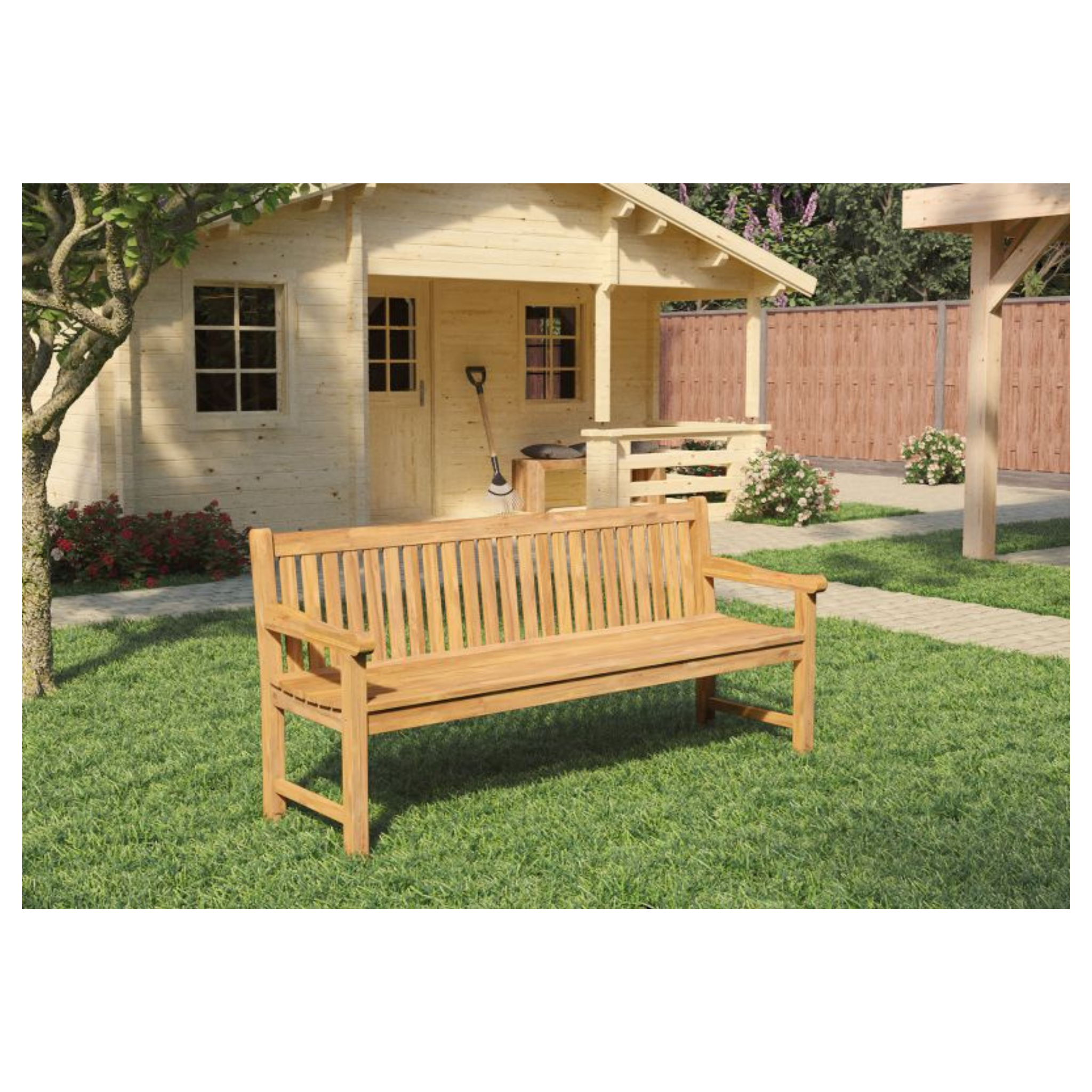 Teak parkbank Norwich 180 cm