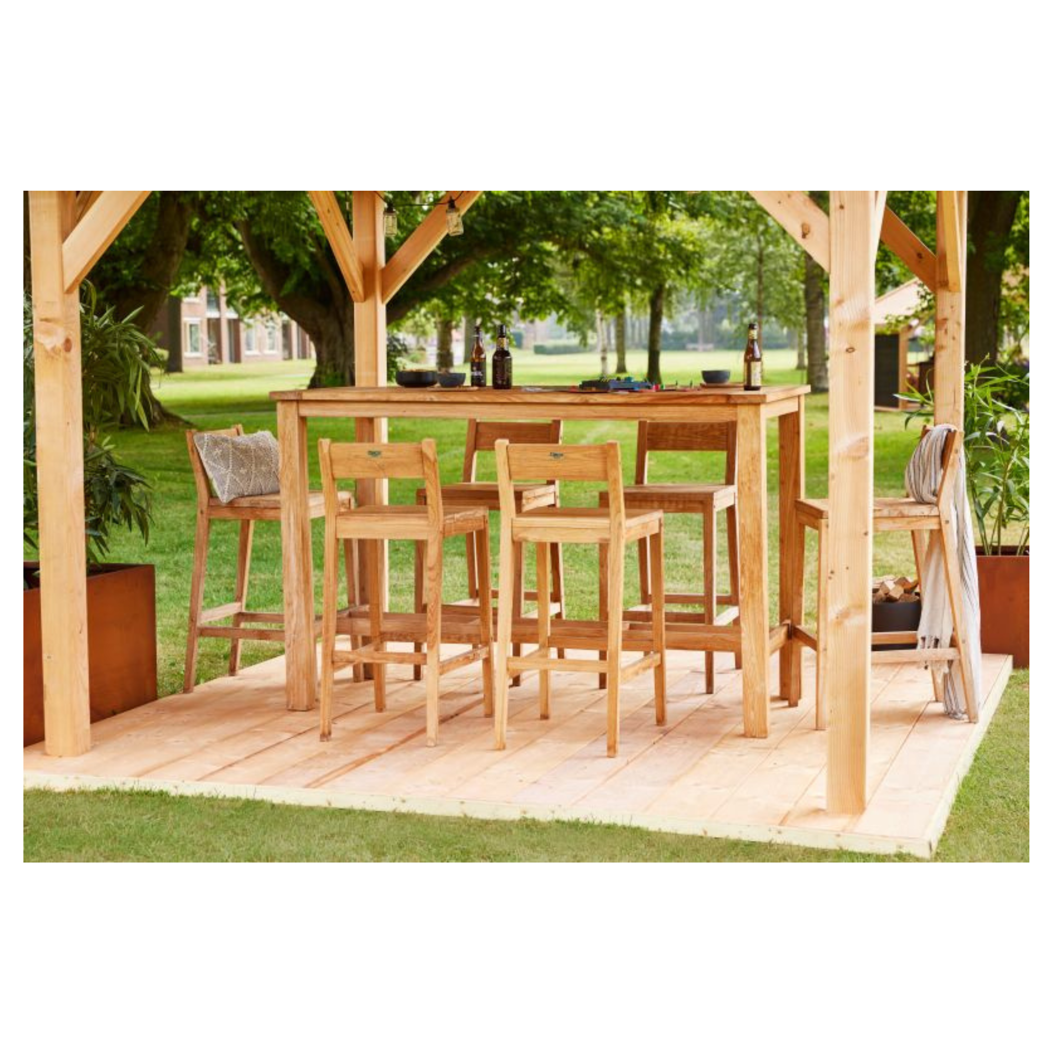 Teak tuinset Barset Buckingham
