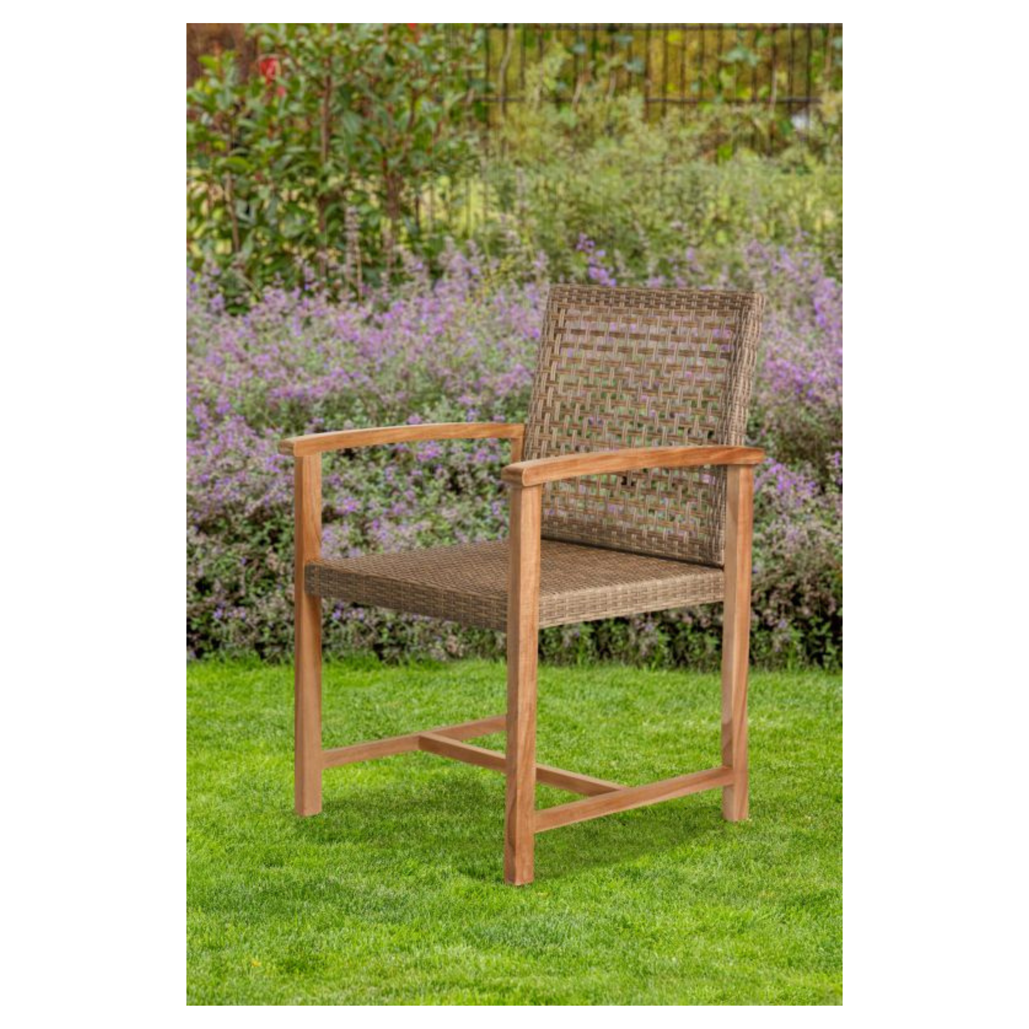 Teak tuinstoel Blitar (set van 2 stoelen)