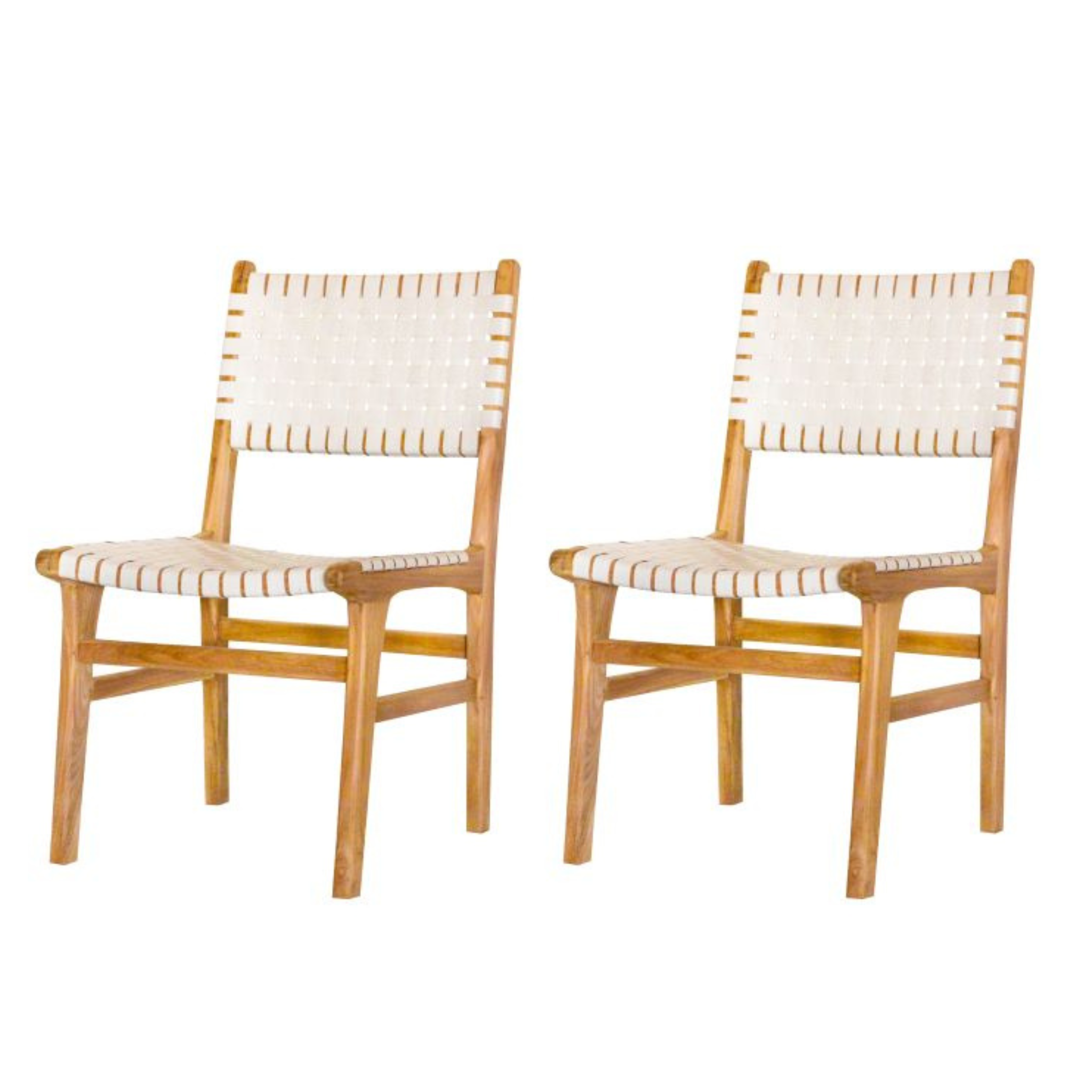 Teak tuinstoel Mataram (set van 2 stoelen)