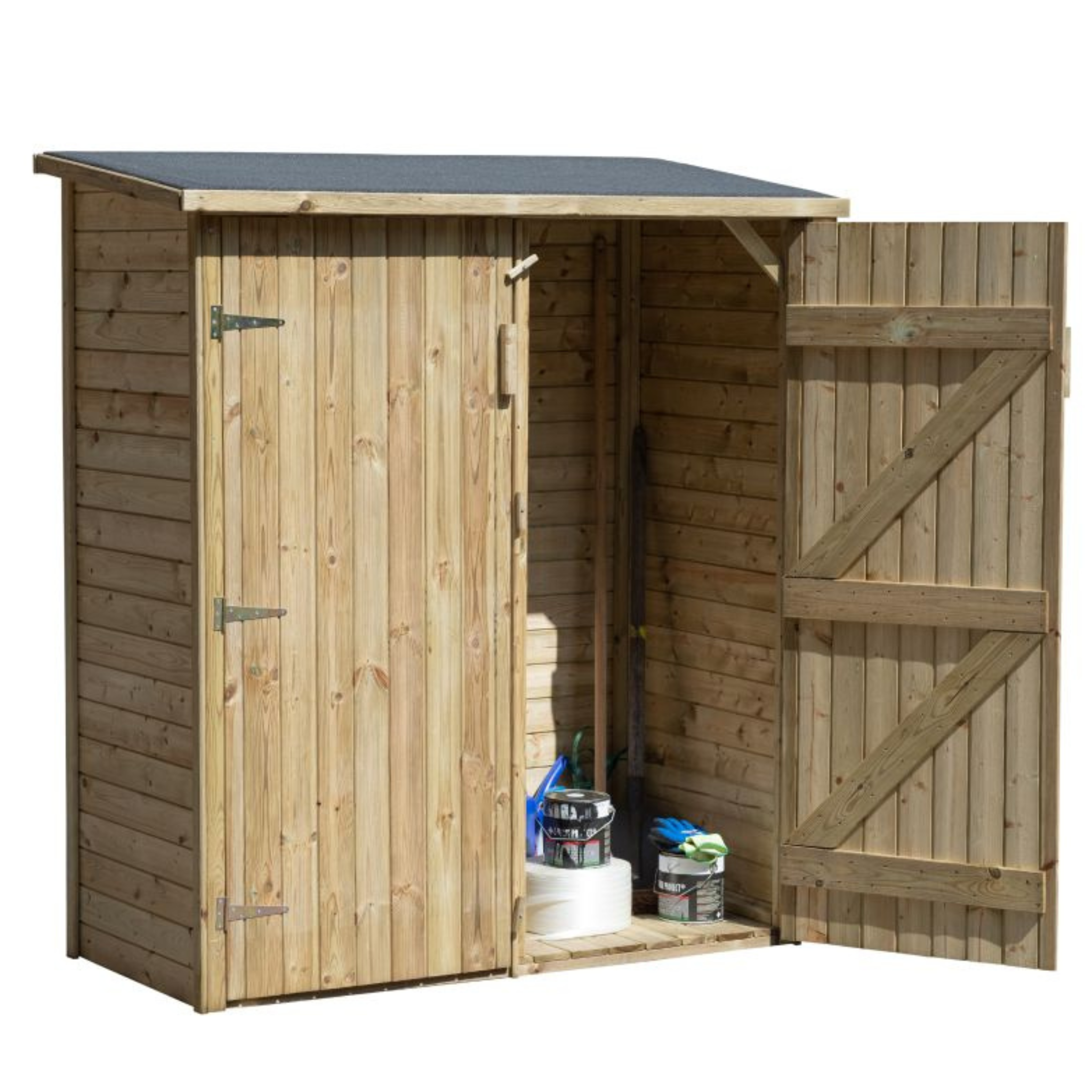 Tuinkast Bayern vuren groen geïmpregneerd incl. dakleer