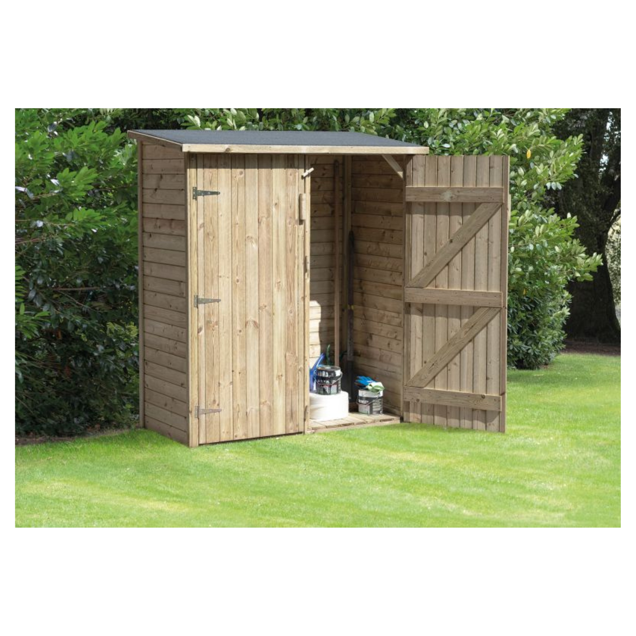 Tuinkast Bayern vuren groen geïmpregneerd incl. dakleer