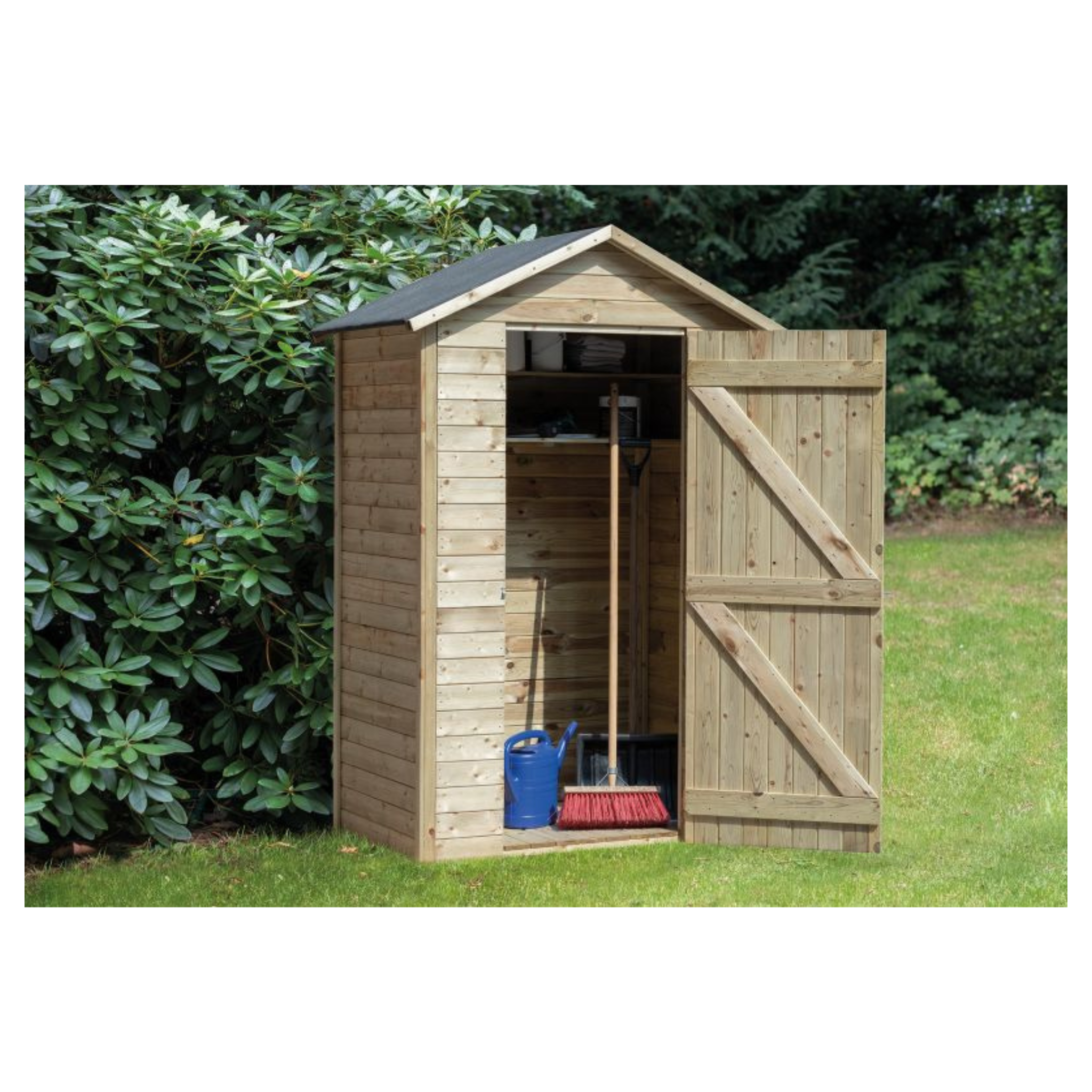 Tuinkast Drenthe vuren groen geïmpregneerd incl. dakleer