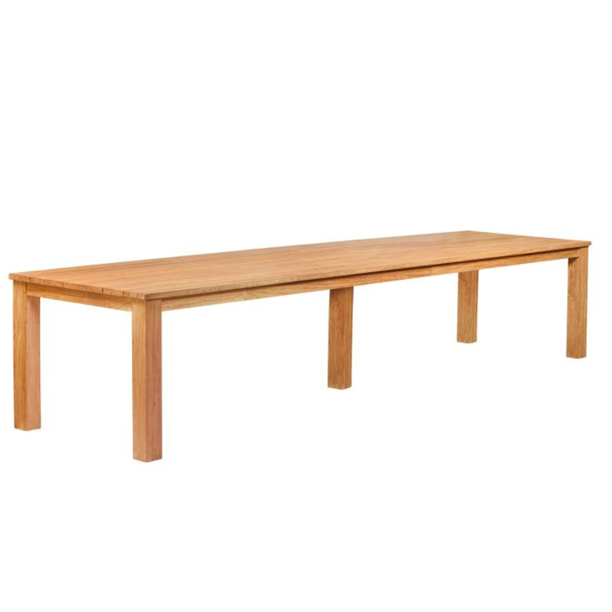 Tuintafel teak 300 x 100 cm solide rustiek