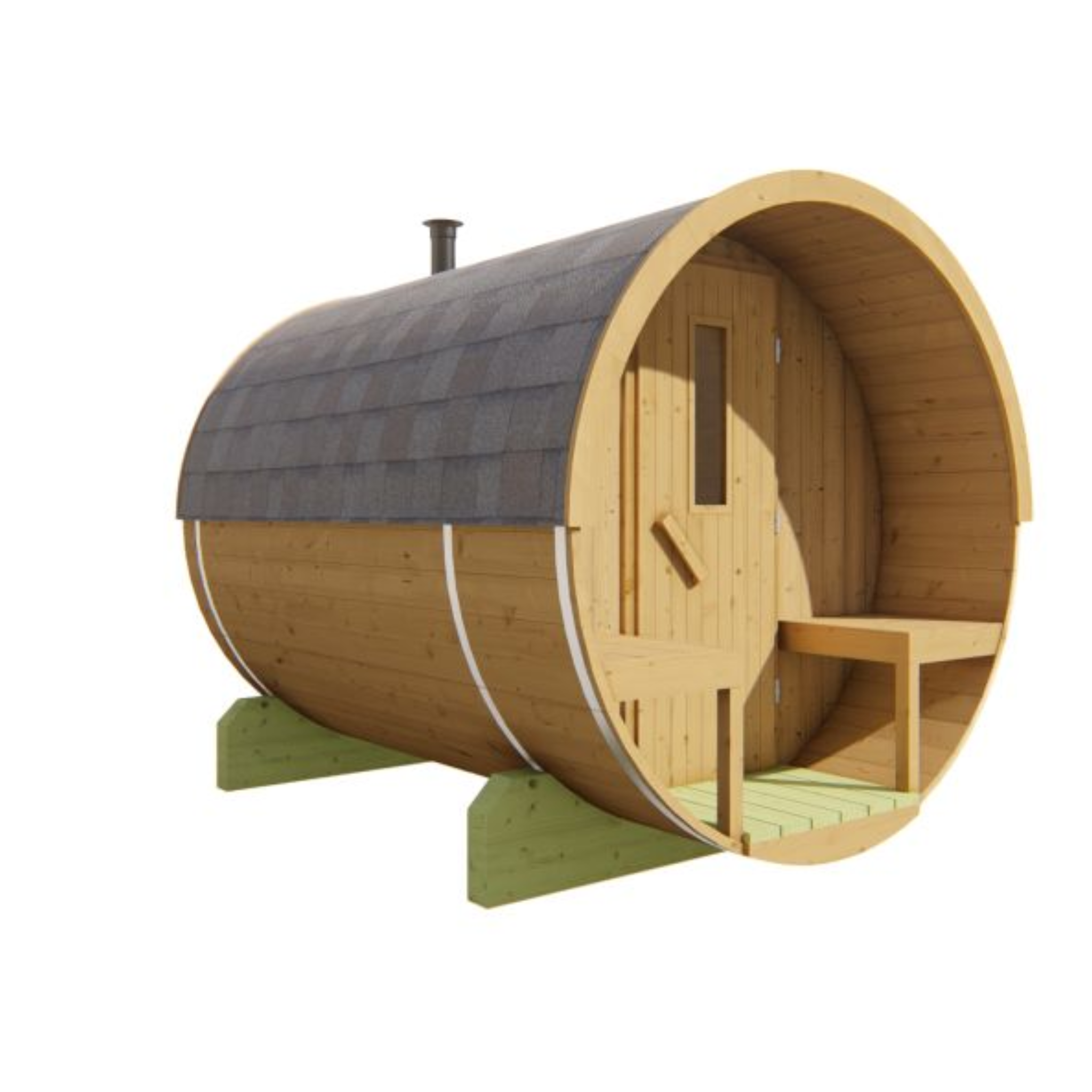 Saunabarrel Ø205 x 250 cm 42 mm Thermowood