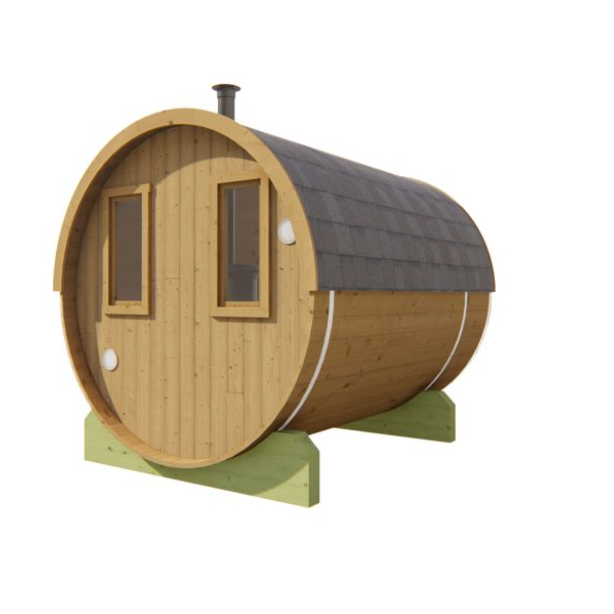 Saunabarrel Ø205 x 250 cm 42 mm Thermowood