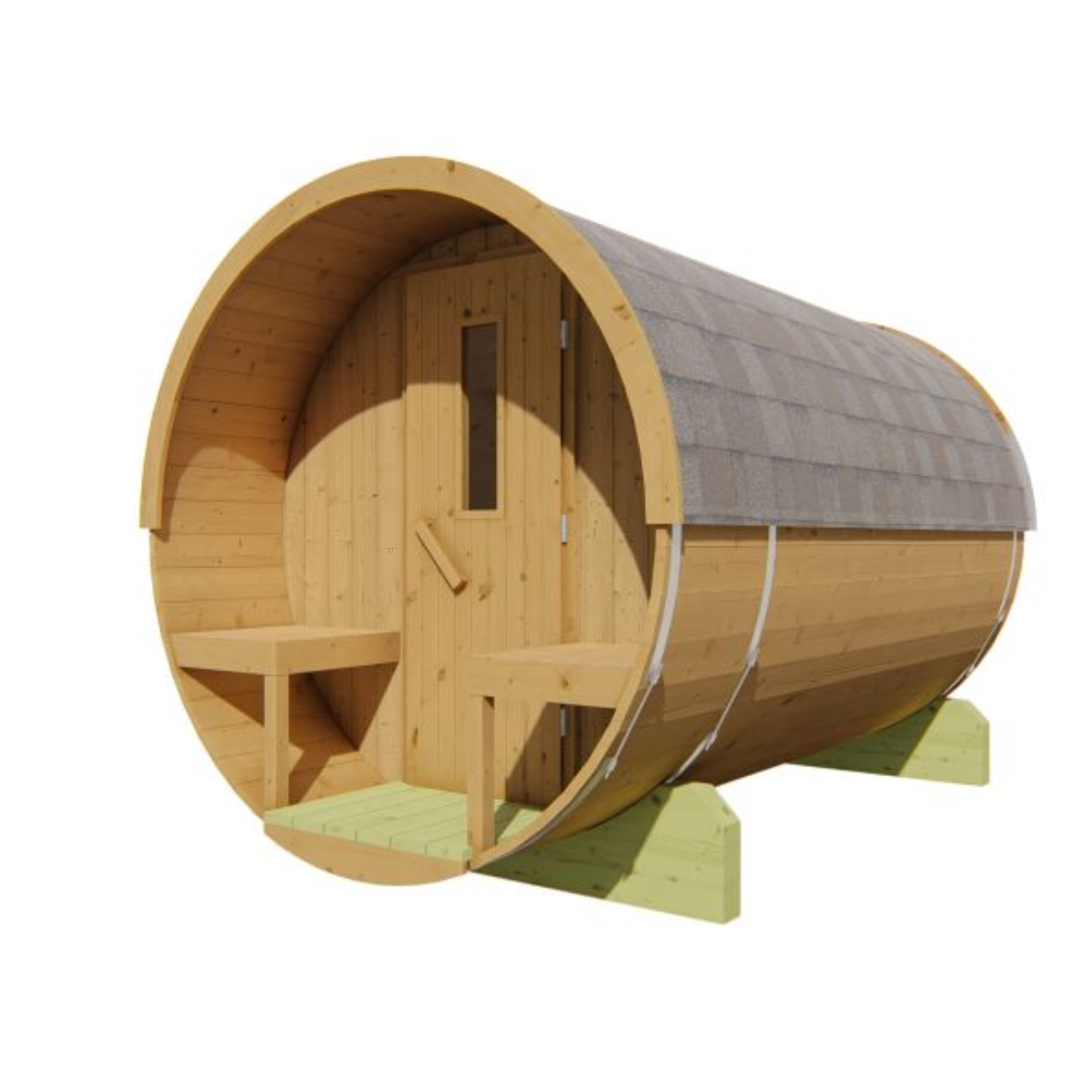 Saunabarrel Ø205 x 300 cm 42 mm Thermowood