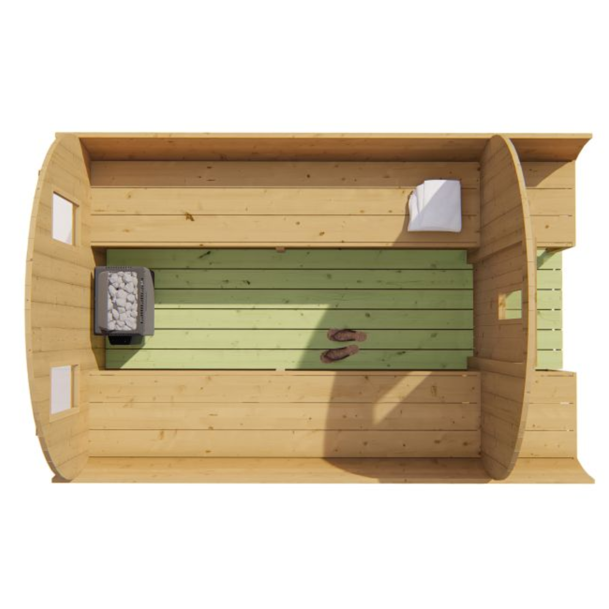 Saunabarrel Ø205 x 300 cm 42 mm Thermowood