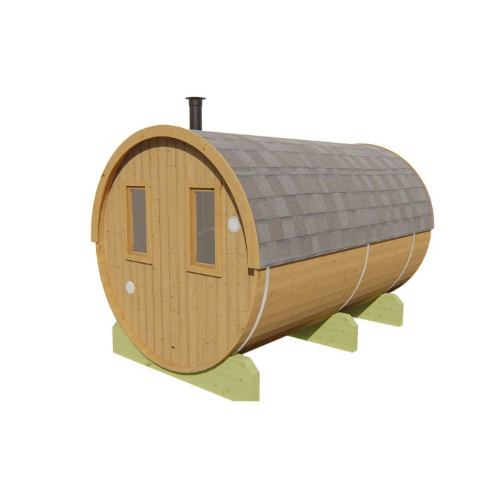 Saunabarrel Ø205 x 350 cm 42 mm Thermowood