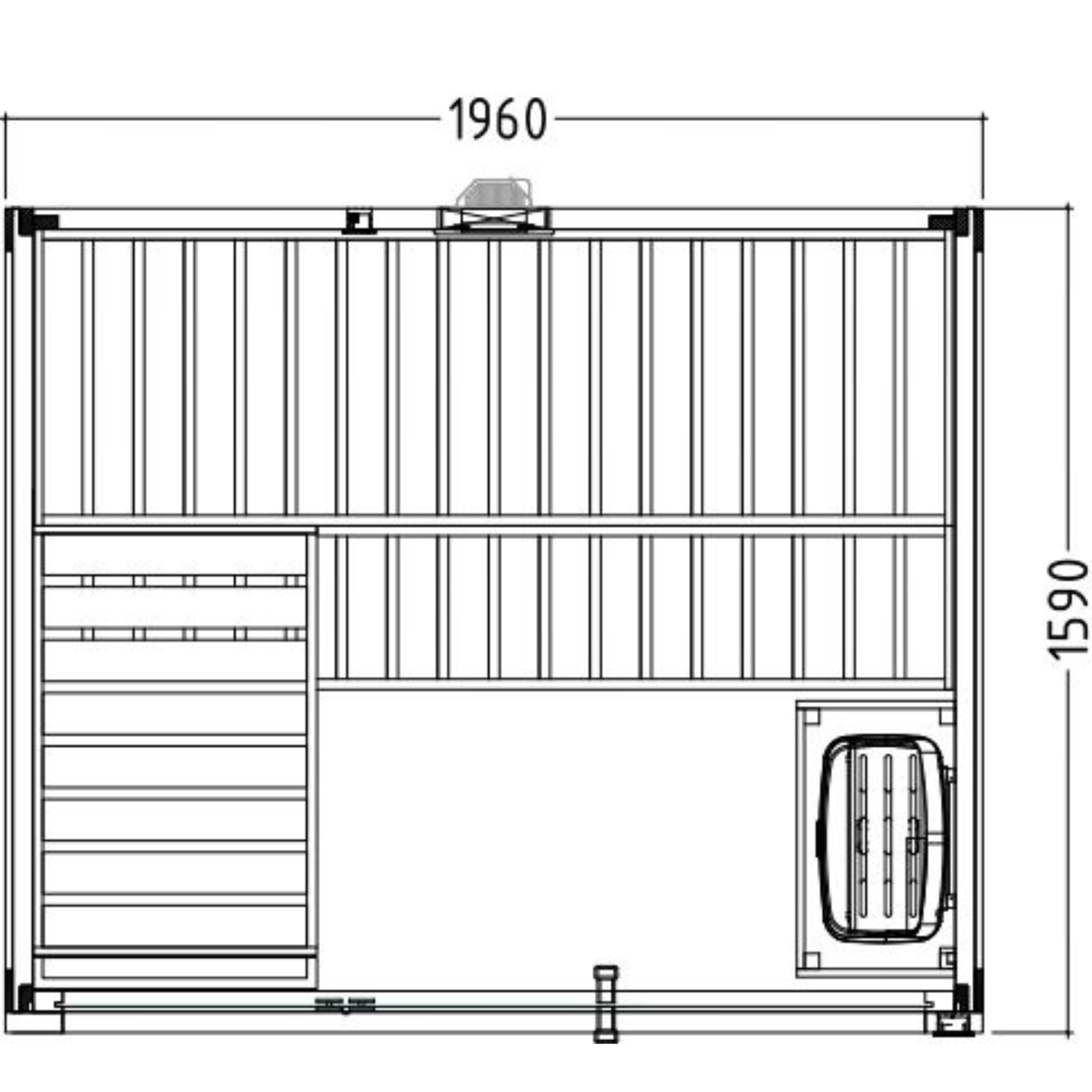 Binnensauna Family M