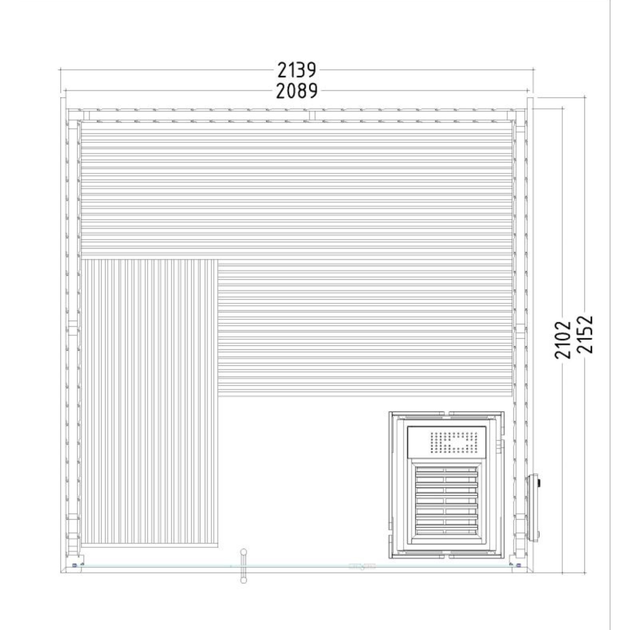 Binnensauna Panorama S