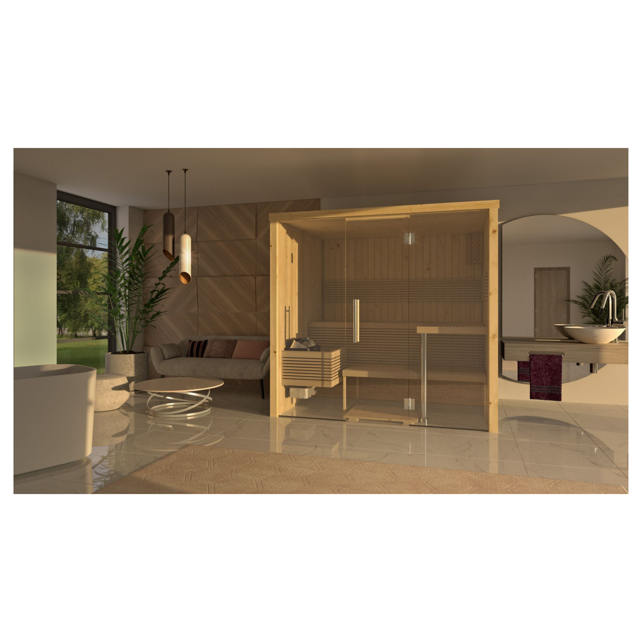 Binnensauna Panorama L