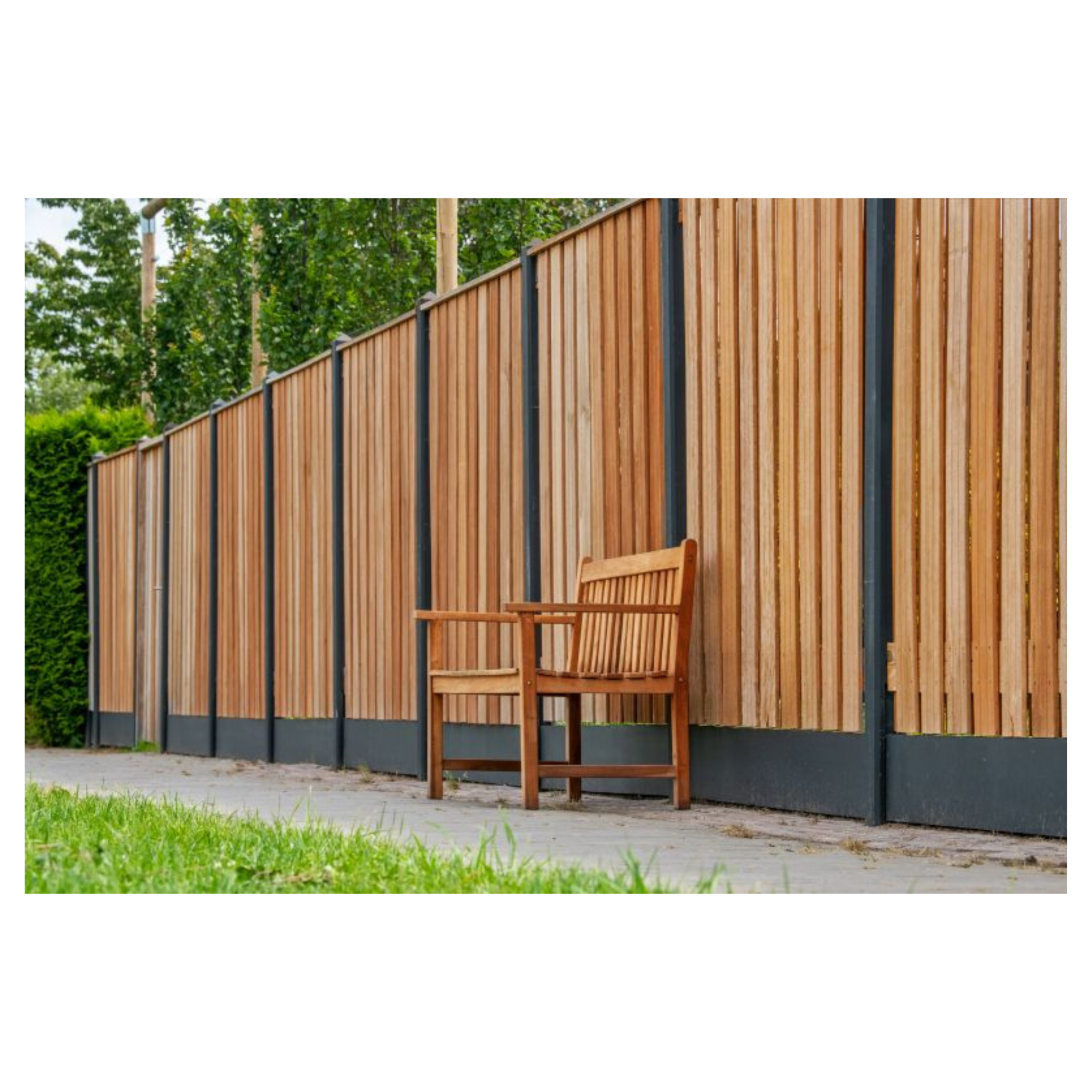 Hardhouten tuinbank Nice