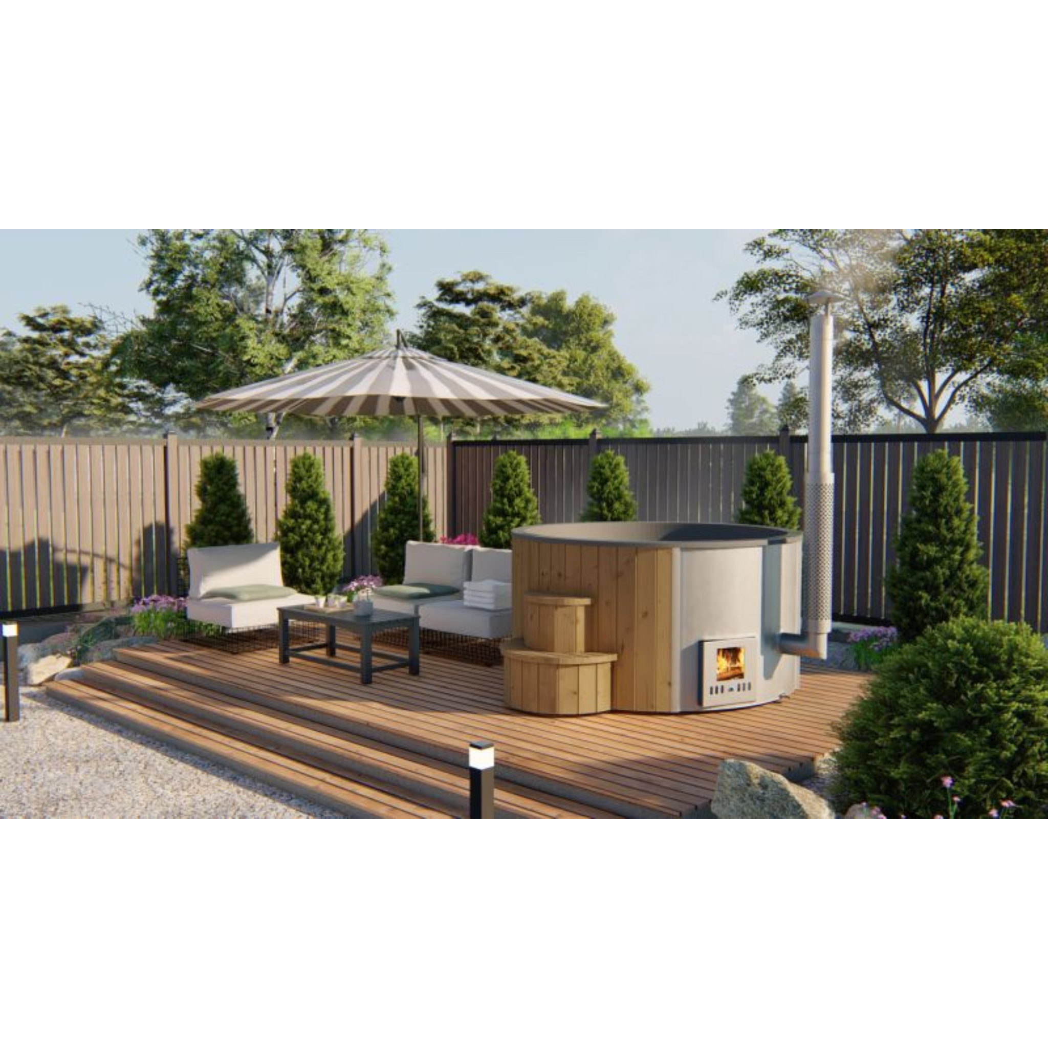 Hottub Deluxe ø200 cm Thermowood