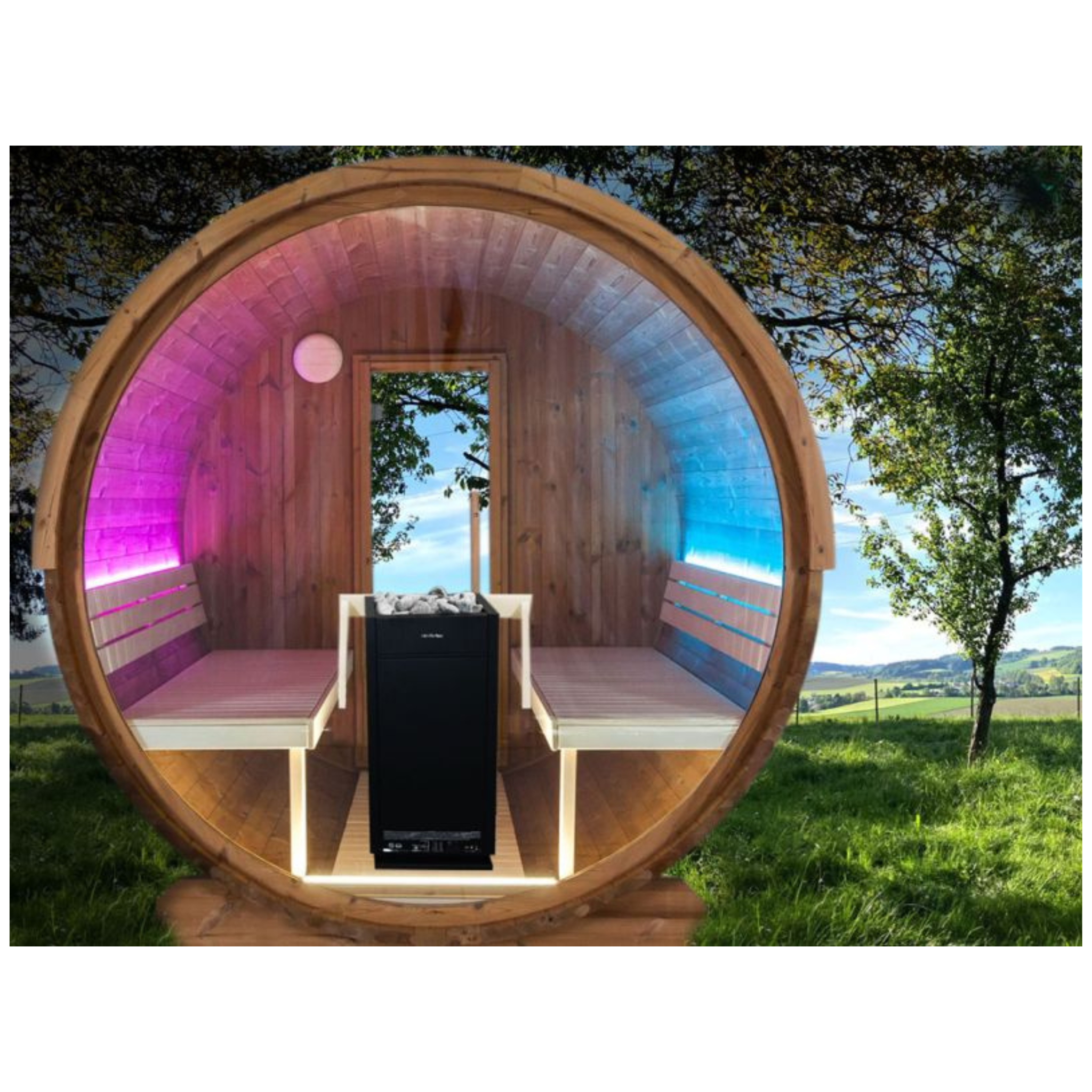 LED-set sauna 180 cm