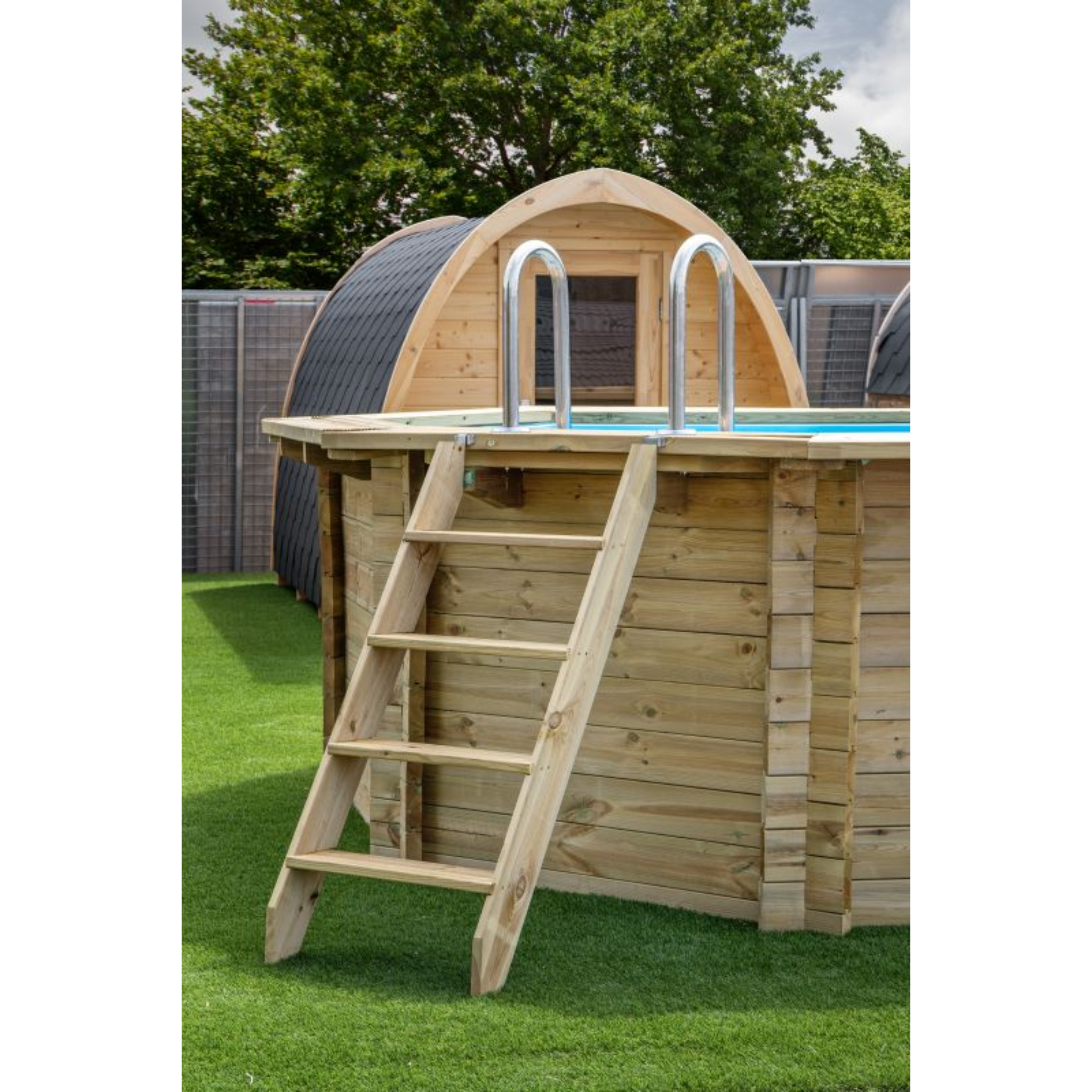 Luxe houten zwembad Kokomo Beach 560 x 517 x 129 cm