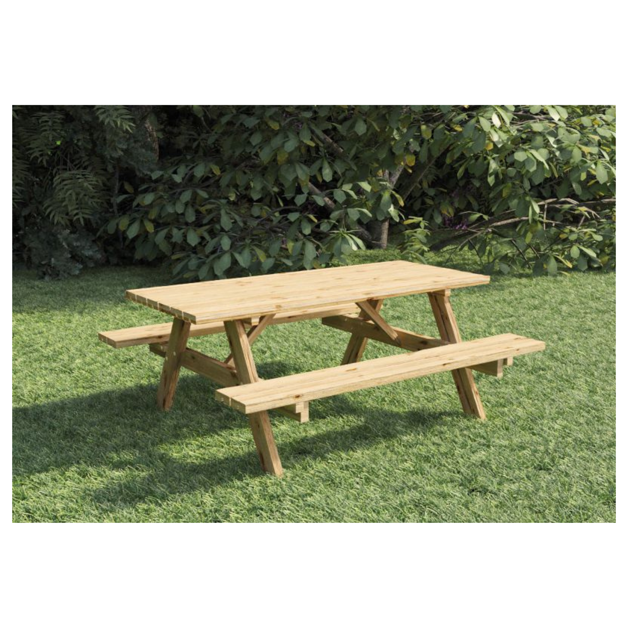 Picknicktafel Basis 180 cm vuren gedroogd, groen geïmpregneerd
