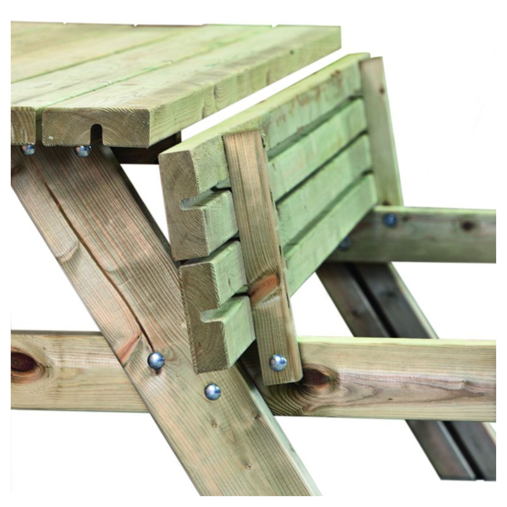 Picknicktafel Extra 200 cm vuren gedroogd, groen geïmpregneerd