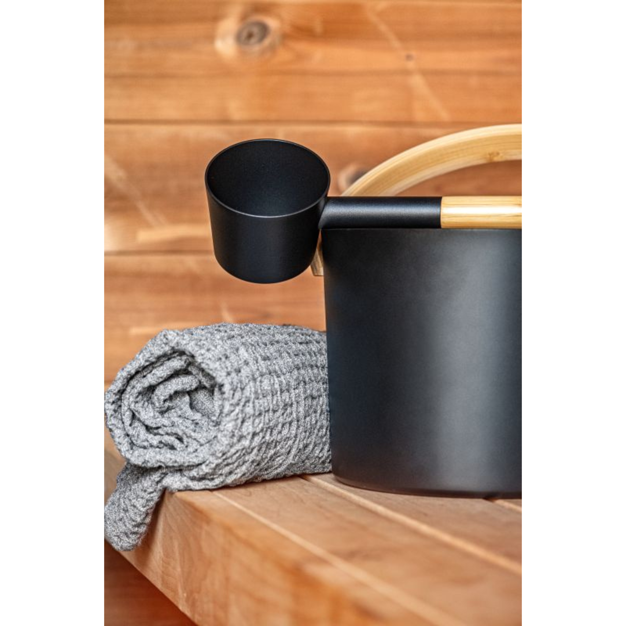 Sauna accessoire Harvia door Luhta handdoek 80,0 x 160 cm grijs