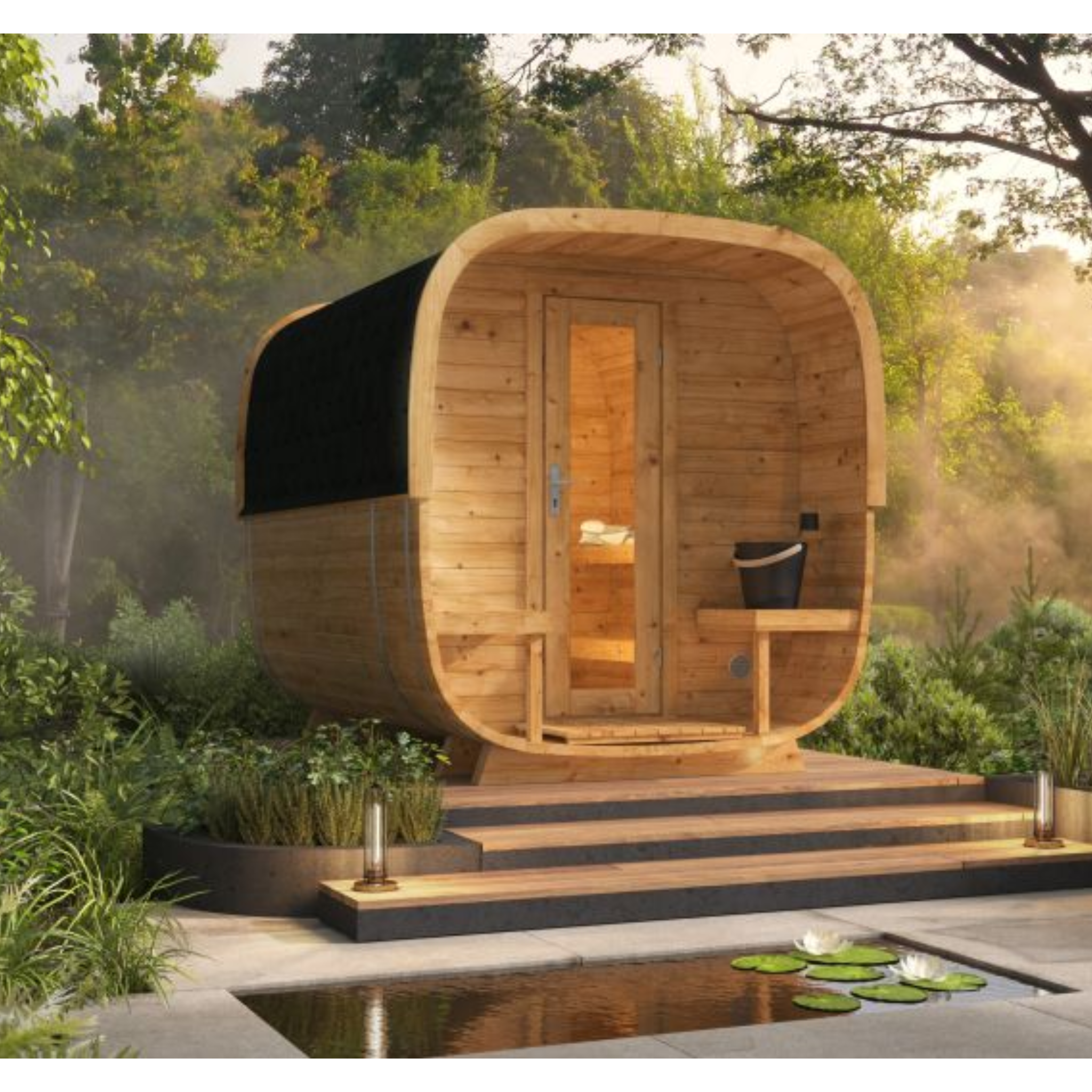 Sauna cube Rovaniemi 280 cm 42 mm Thermowood