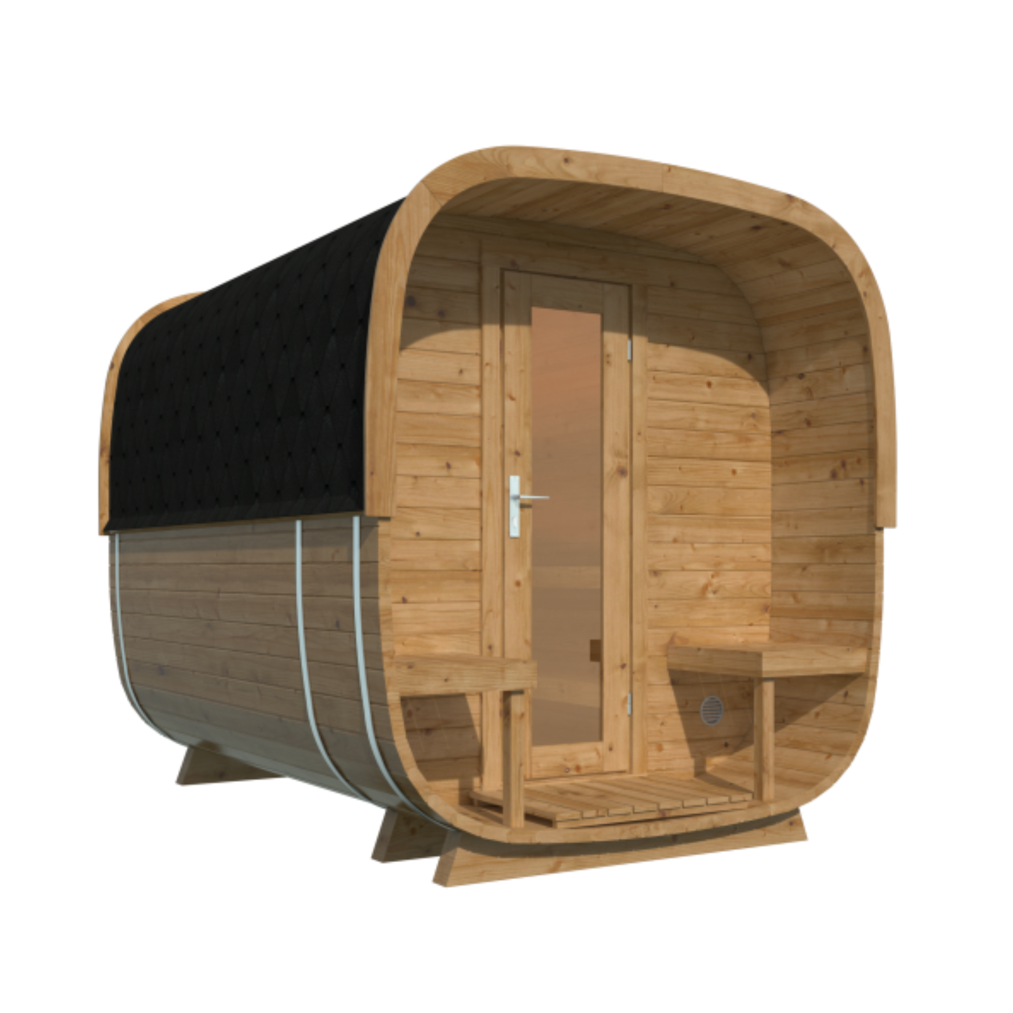 Sauna cube Rovaniemi 280 cm 42 mm Thermowood