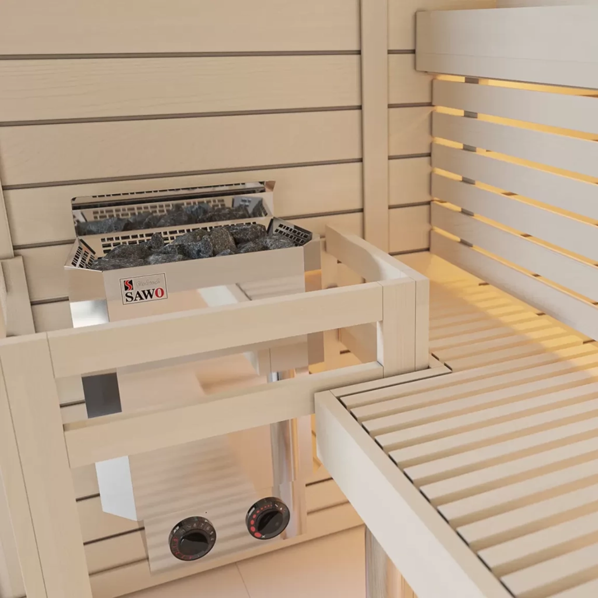 Saunakachel Nordex 9.0 kW int. Besturing