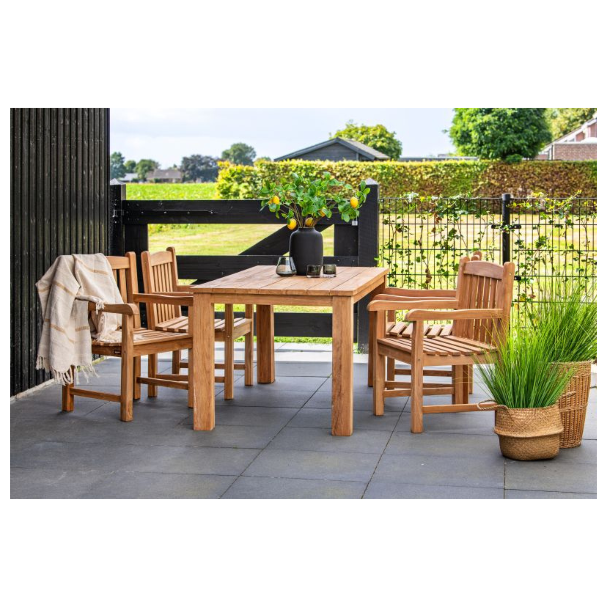 Teak blokstoel Birmingham