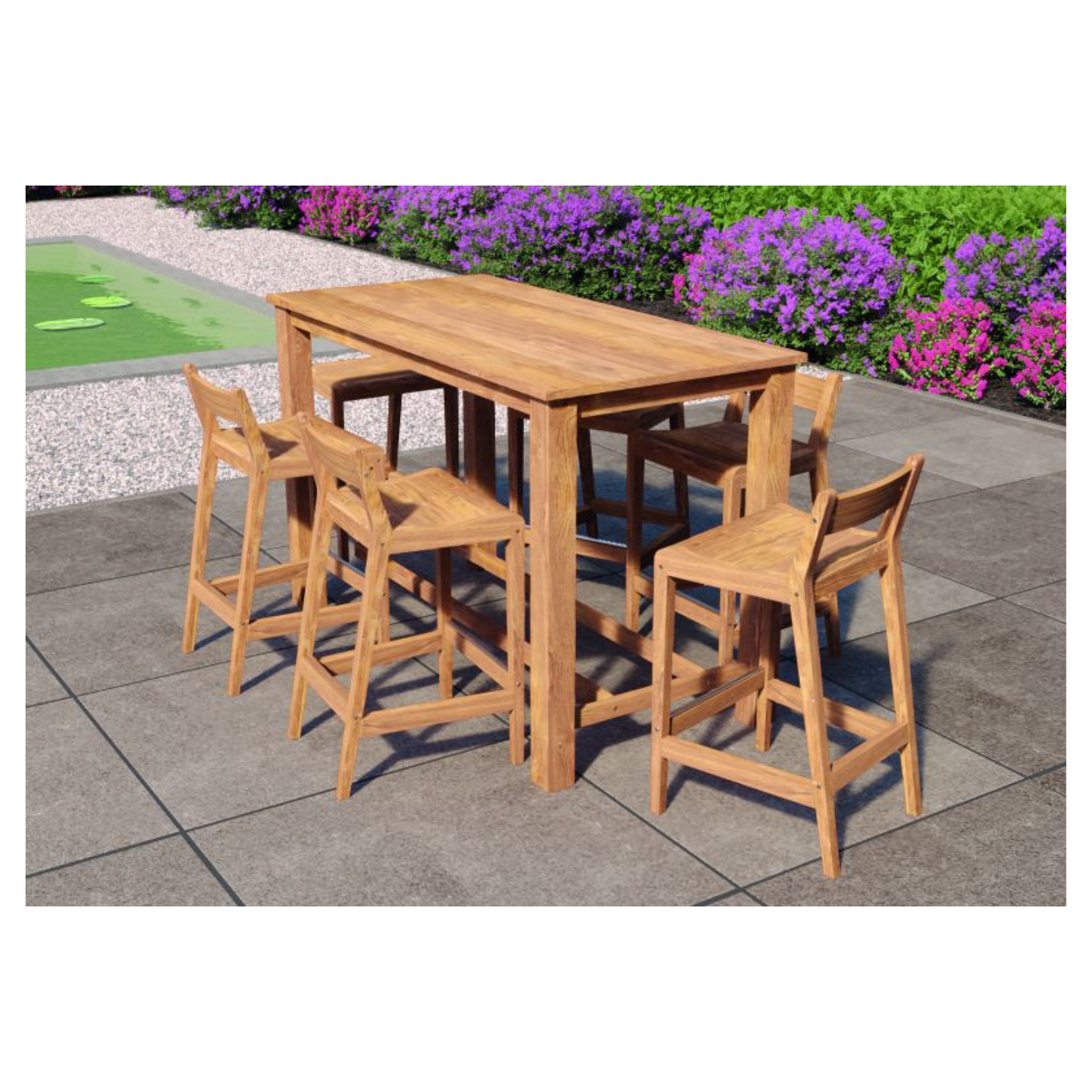Teak tuinset Barset Buckingham